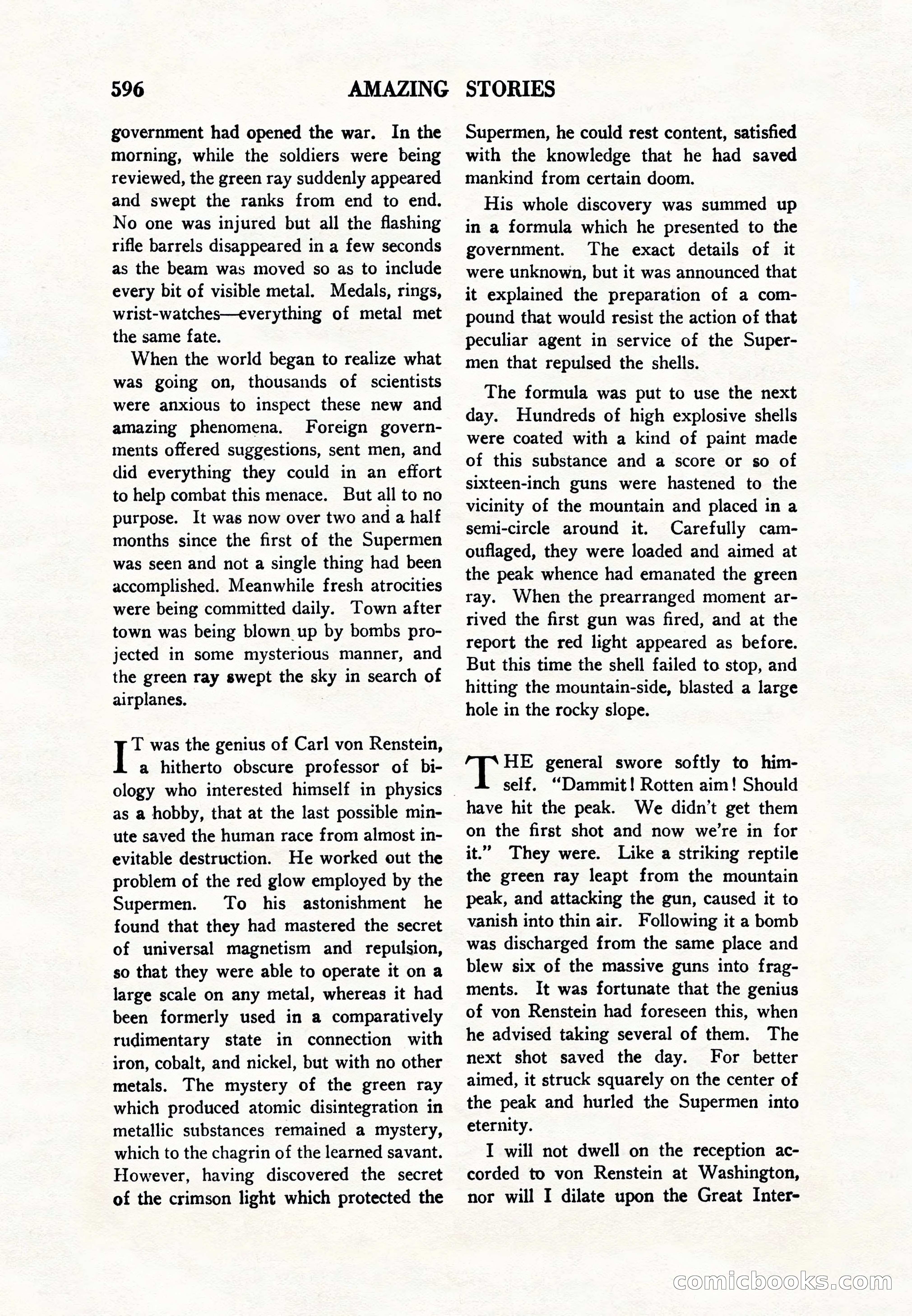 Amazing Stories, Vol. 8, No. 6 — page 118 of 148