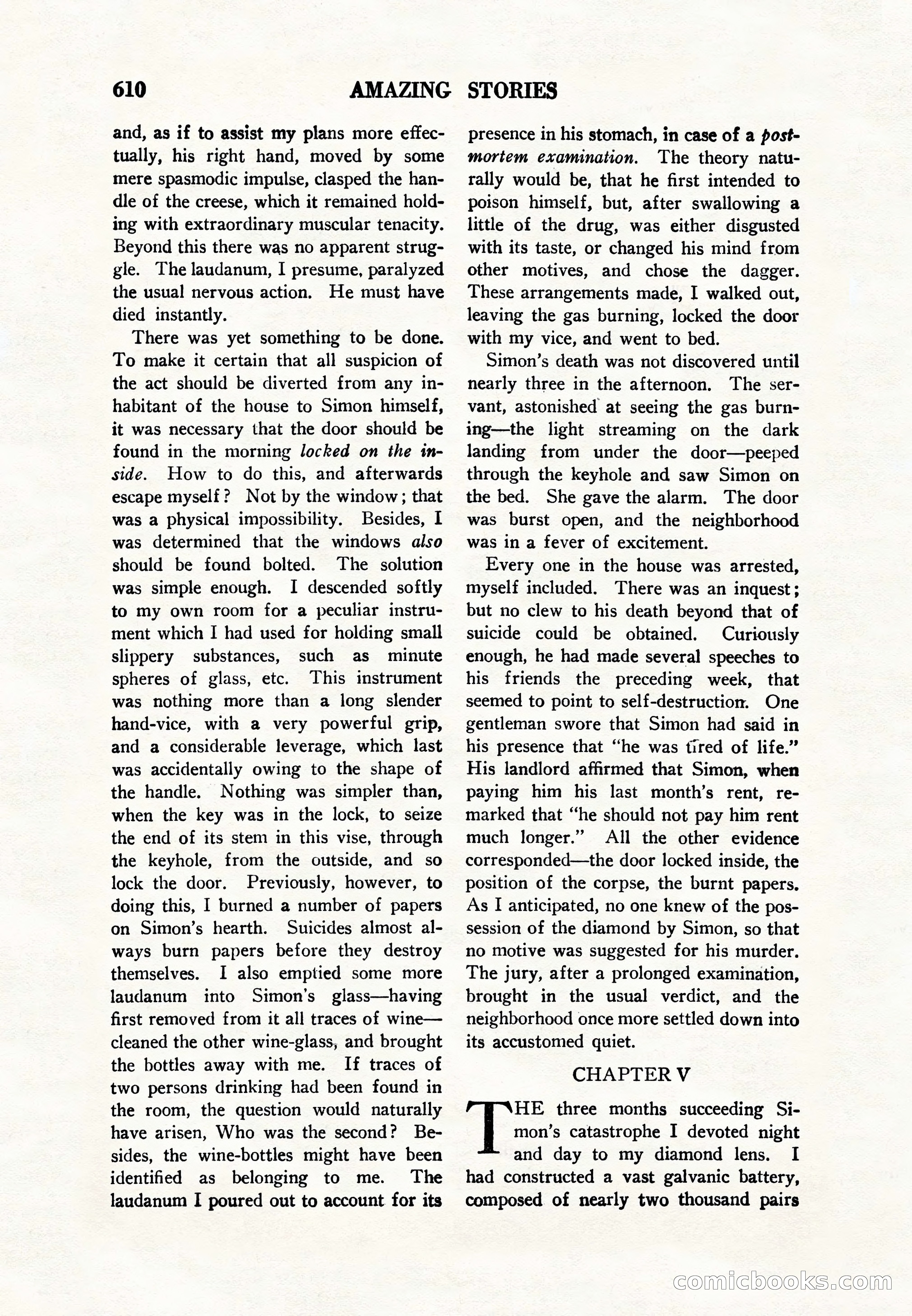 Amazing Stories, Vol. 8, No. 6 — page 132 of 148