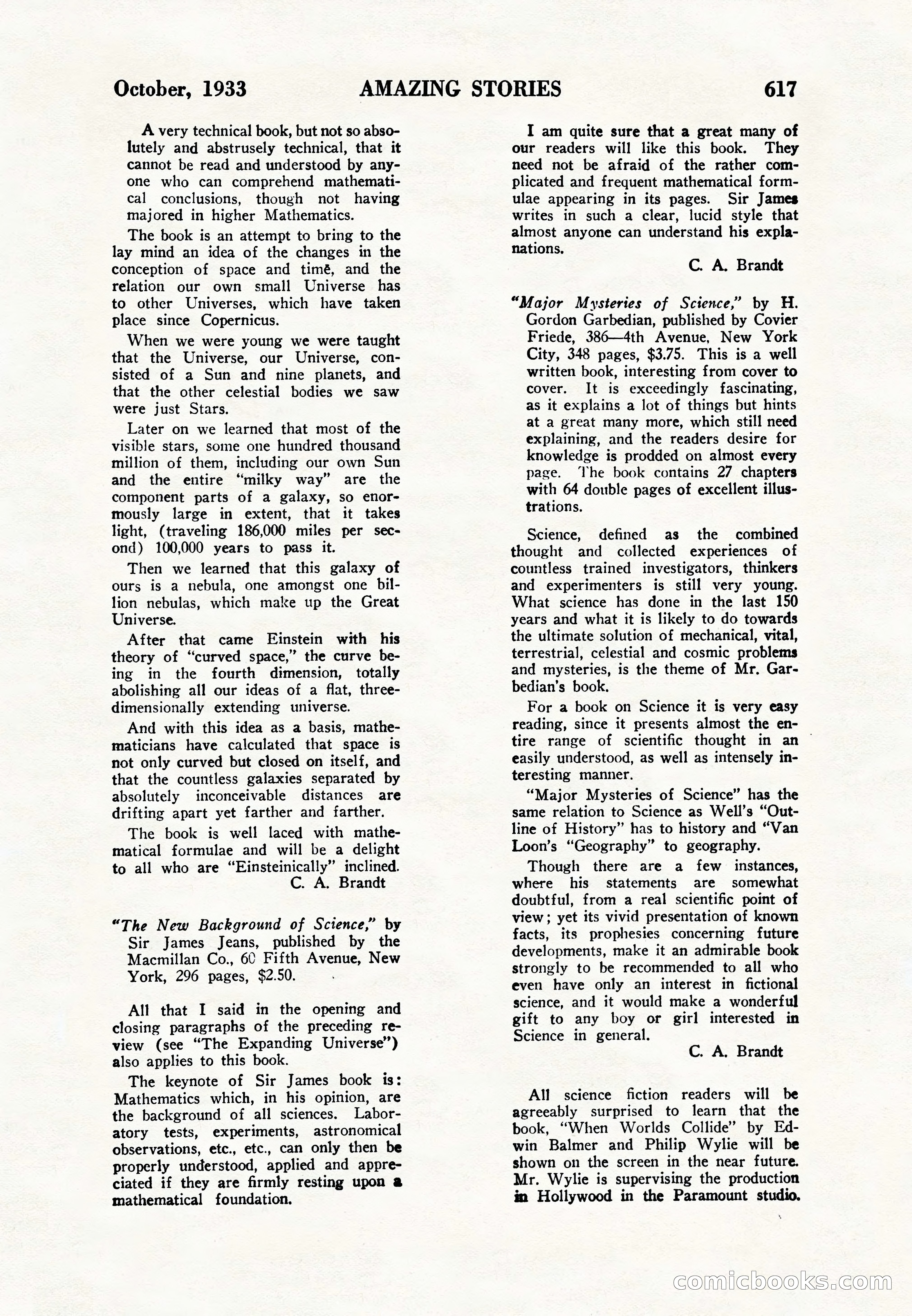 Amazing Stories, Vol. 8, No. 6 — page 139 of 148