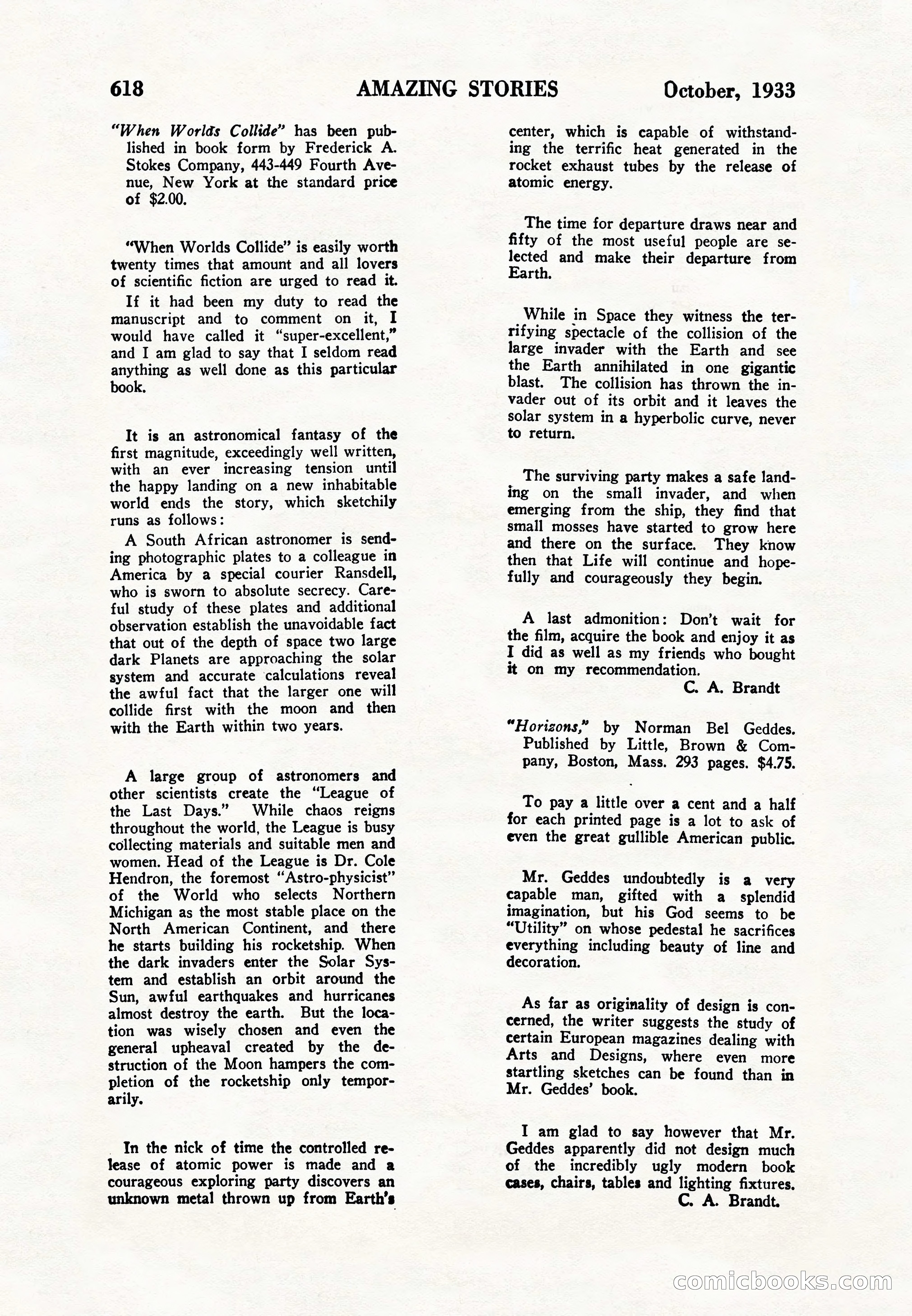 Amazing Stories, Vol. 8, No. 6 — page 140 of 148