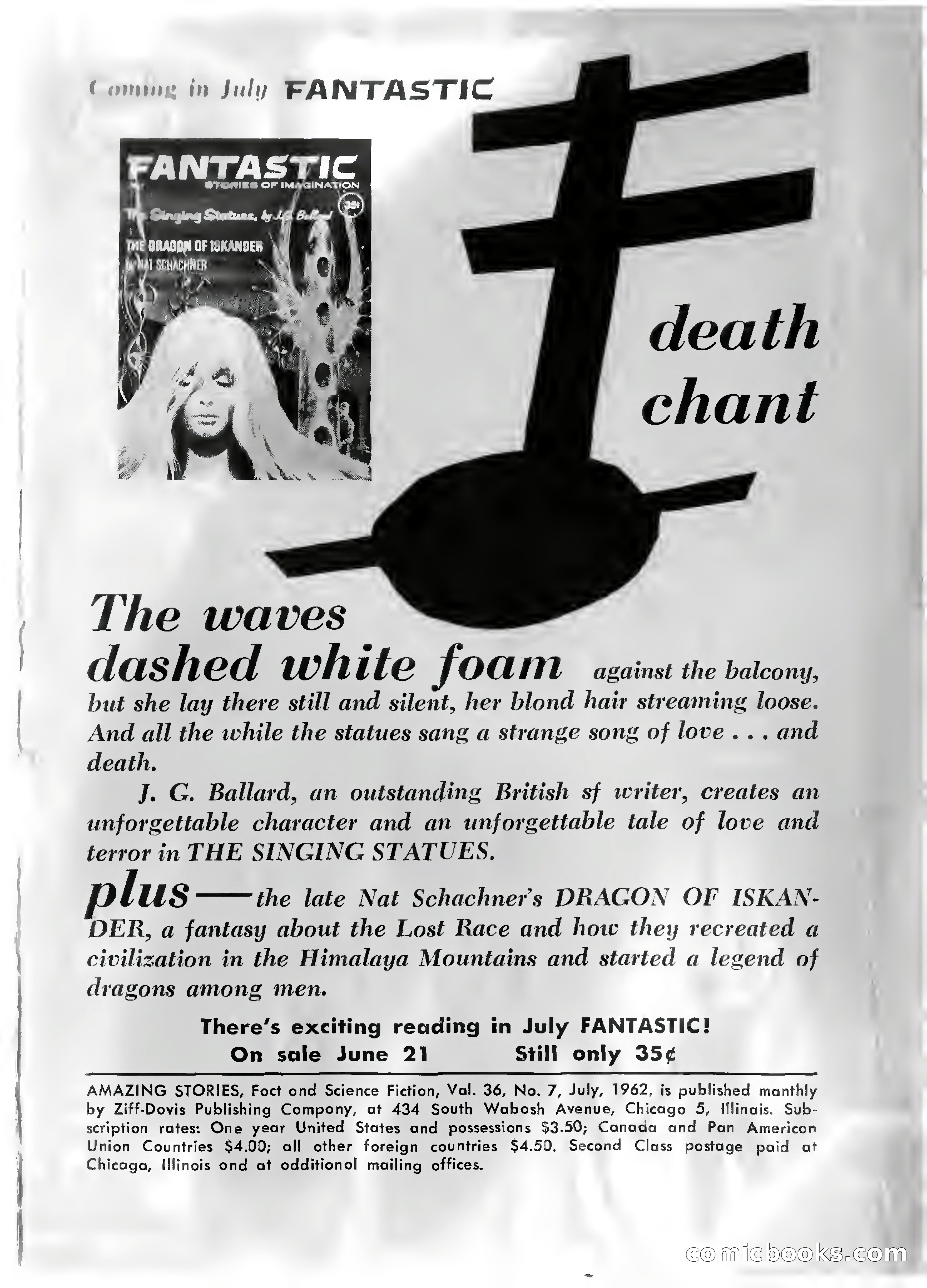 Amazing Stories, July 1962 — page 2 of 148