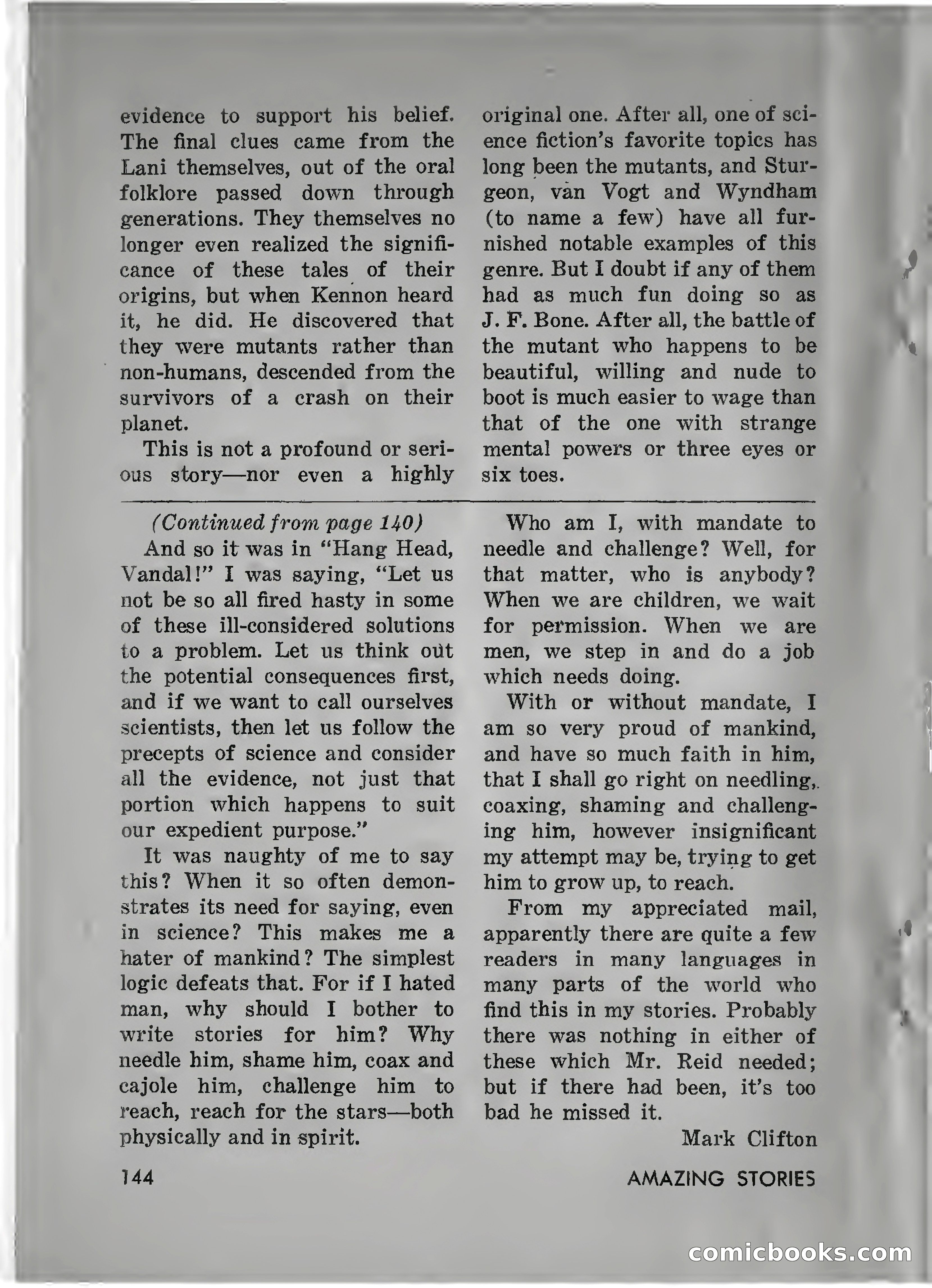 Amazing Stories, July 1962 — page 143 of 148