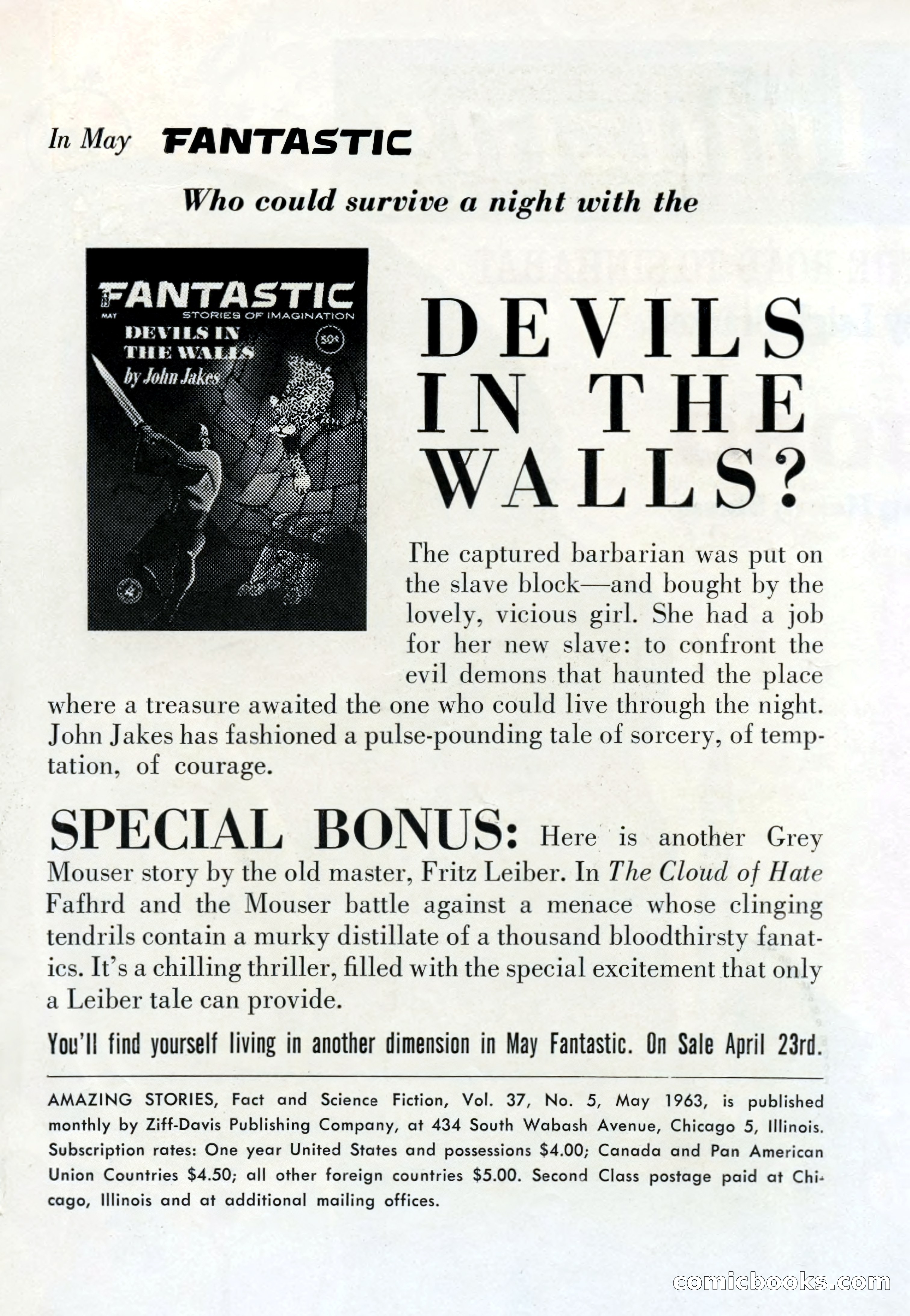 Amazing Stories, May 1963 — page 2 of 132