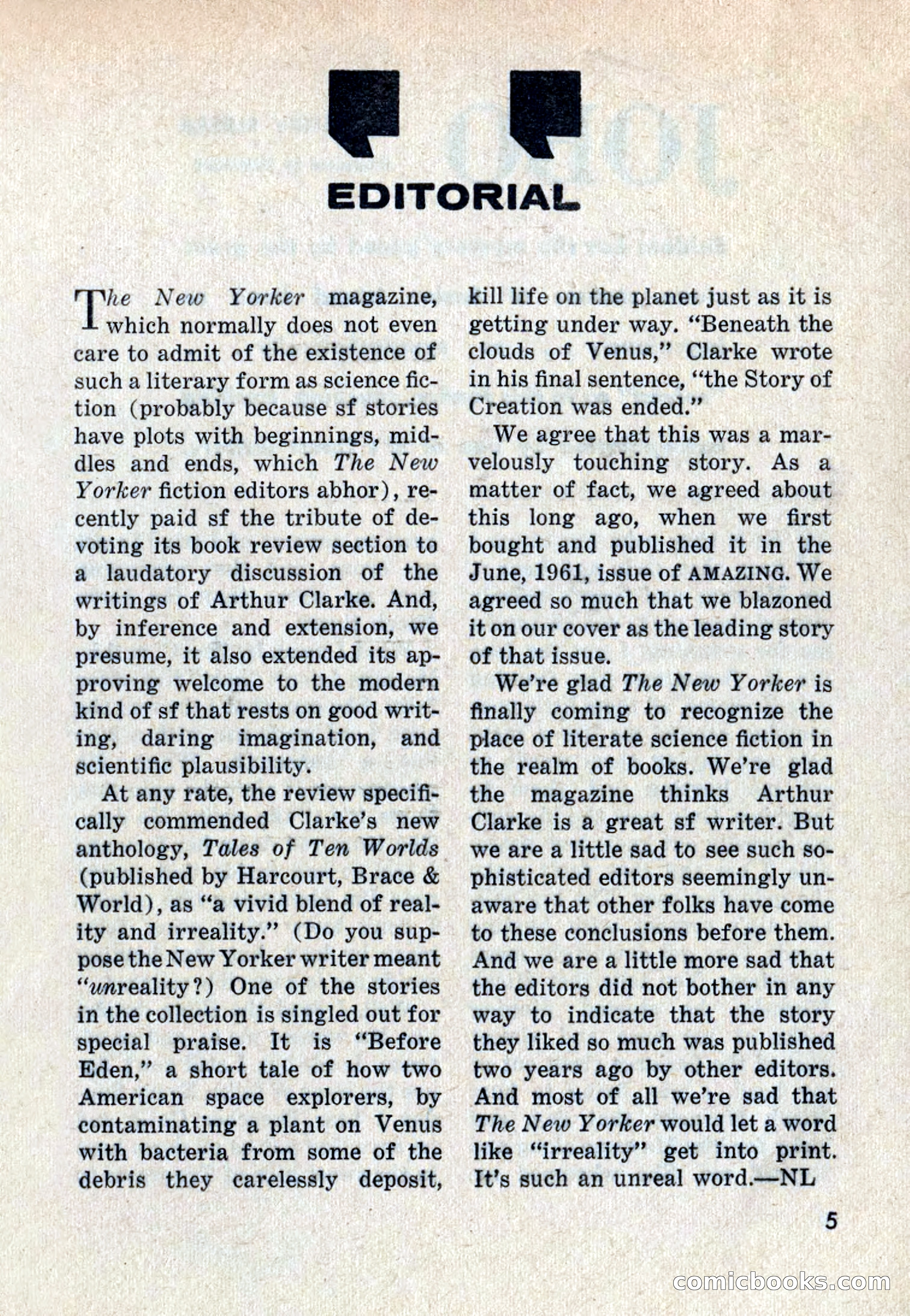 Amazing Stories, May 1963 — page 5 of 132
