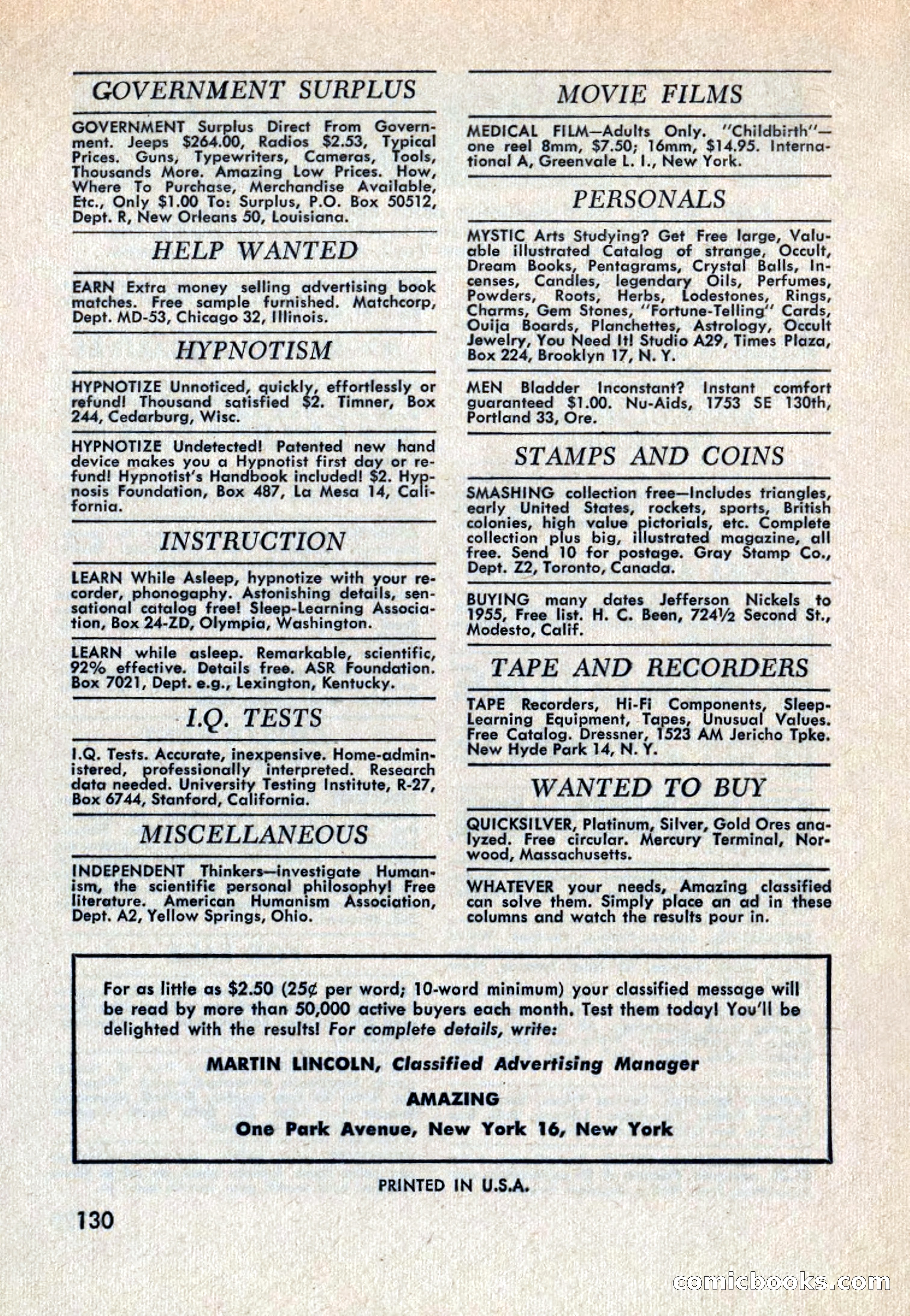 Amazing Stories, May 1963 — page 130 of 132