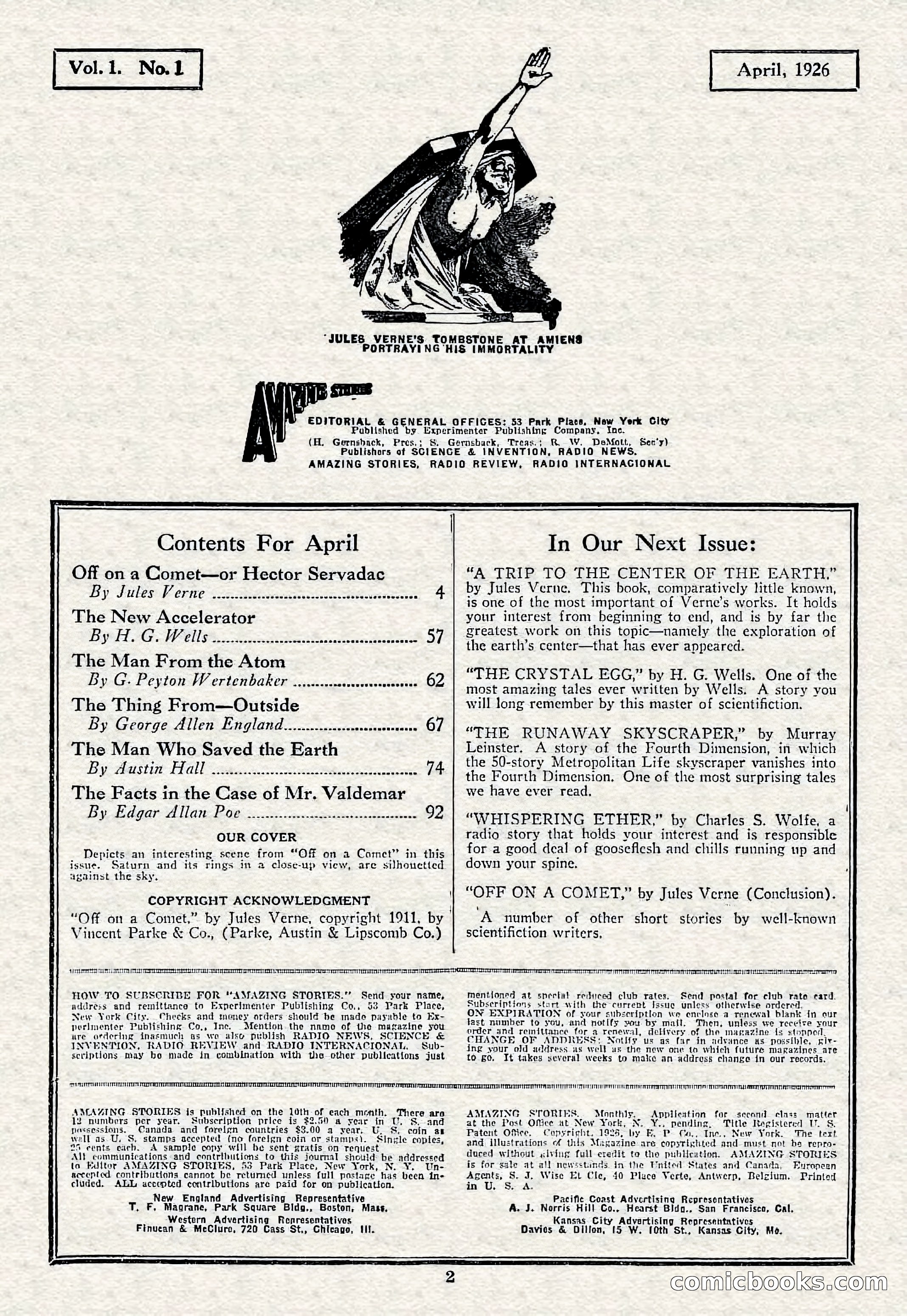 Amazing Stories, Vol. 1, No. 1 — page 4 of 101