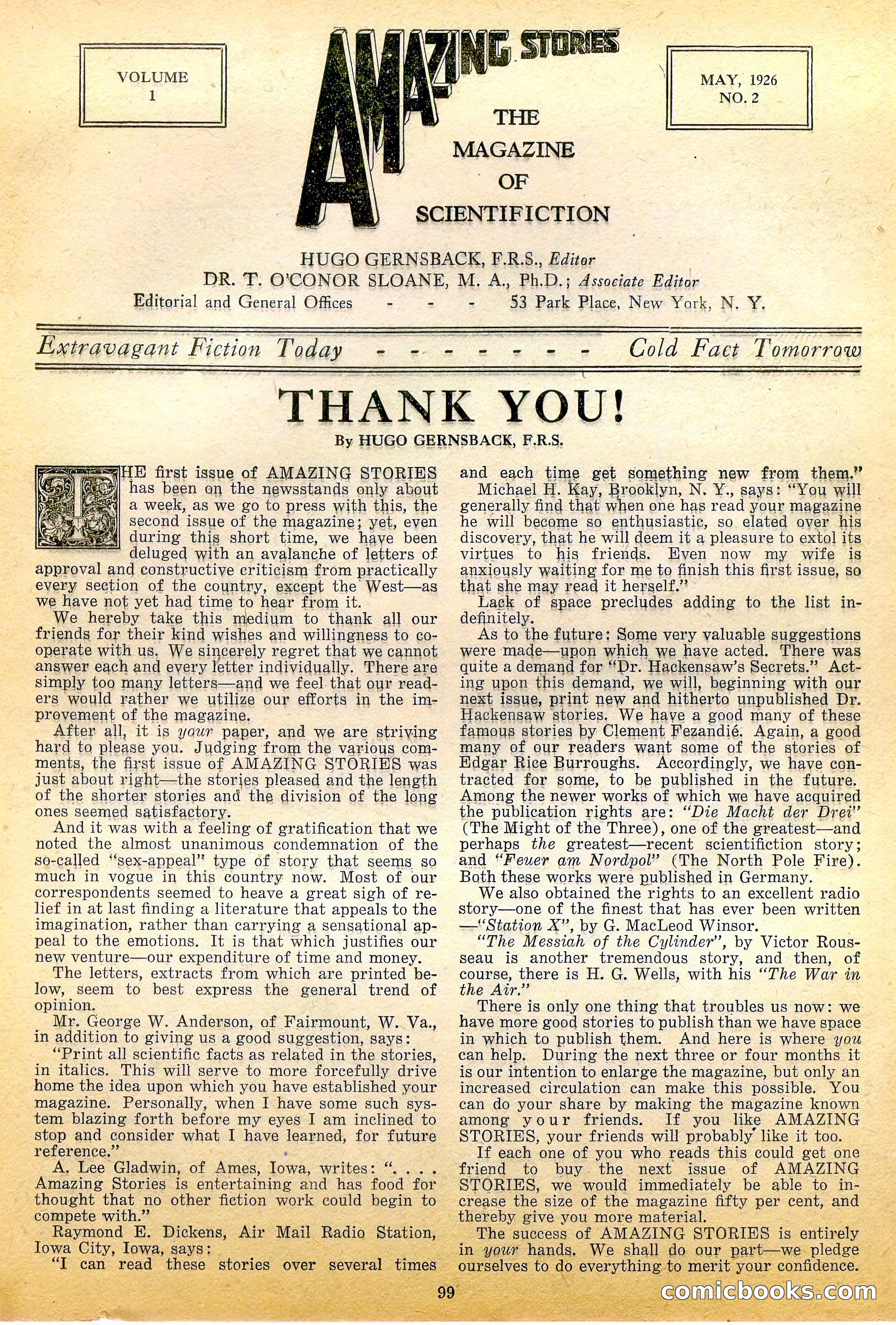Amazing Stories, Vol. 1, No. 2 — page 4 of 97