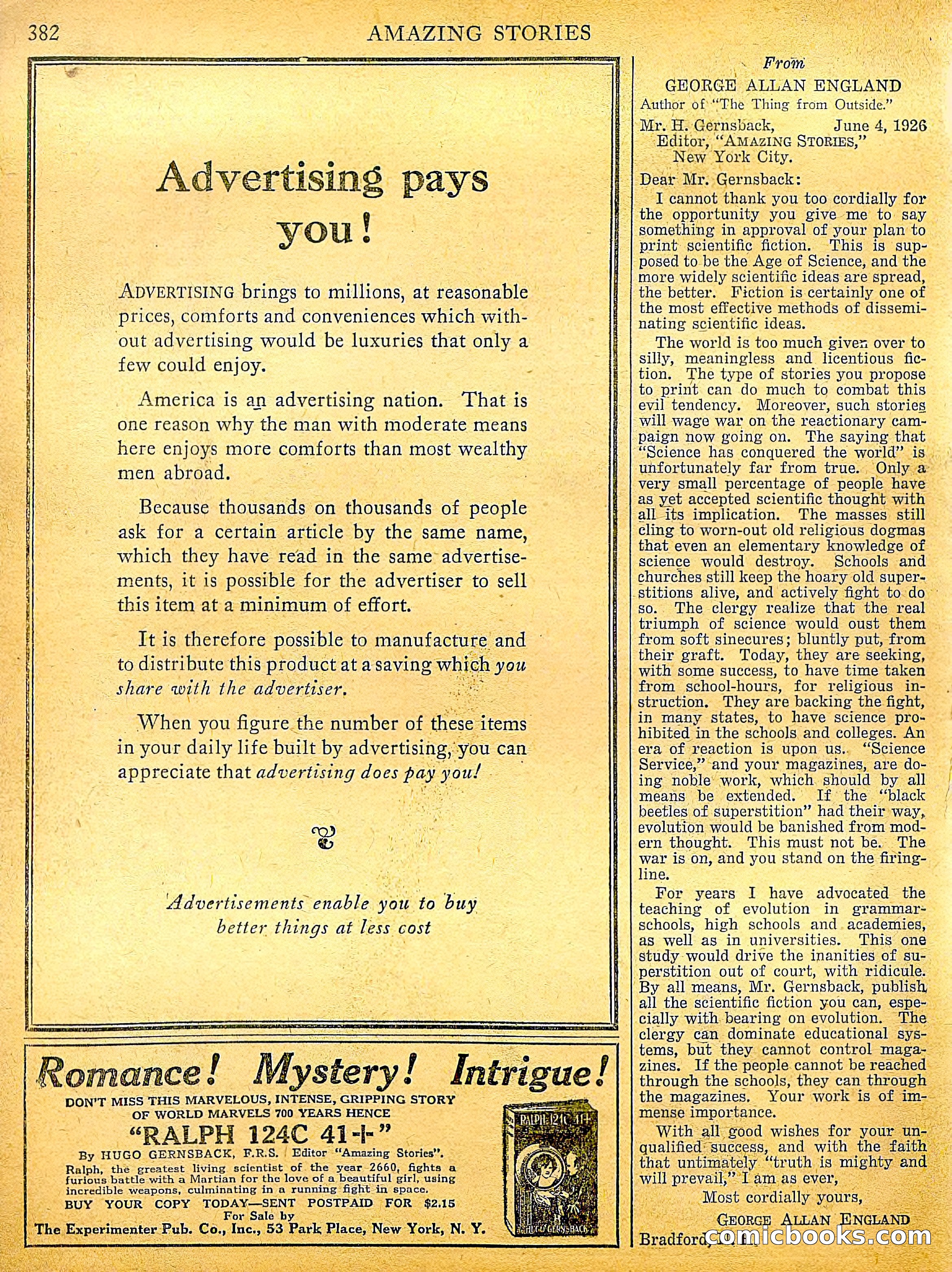 Amazing Stories, Vol. 1 No. 4 — page 94 of 98