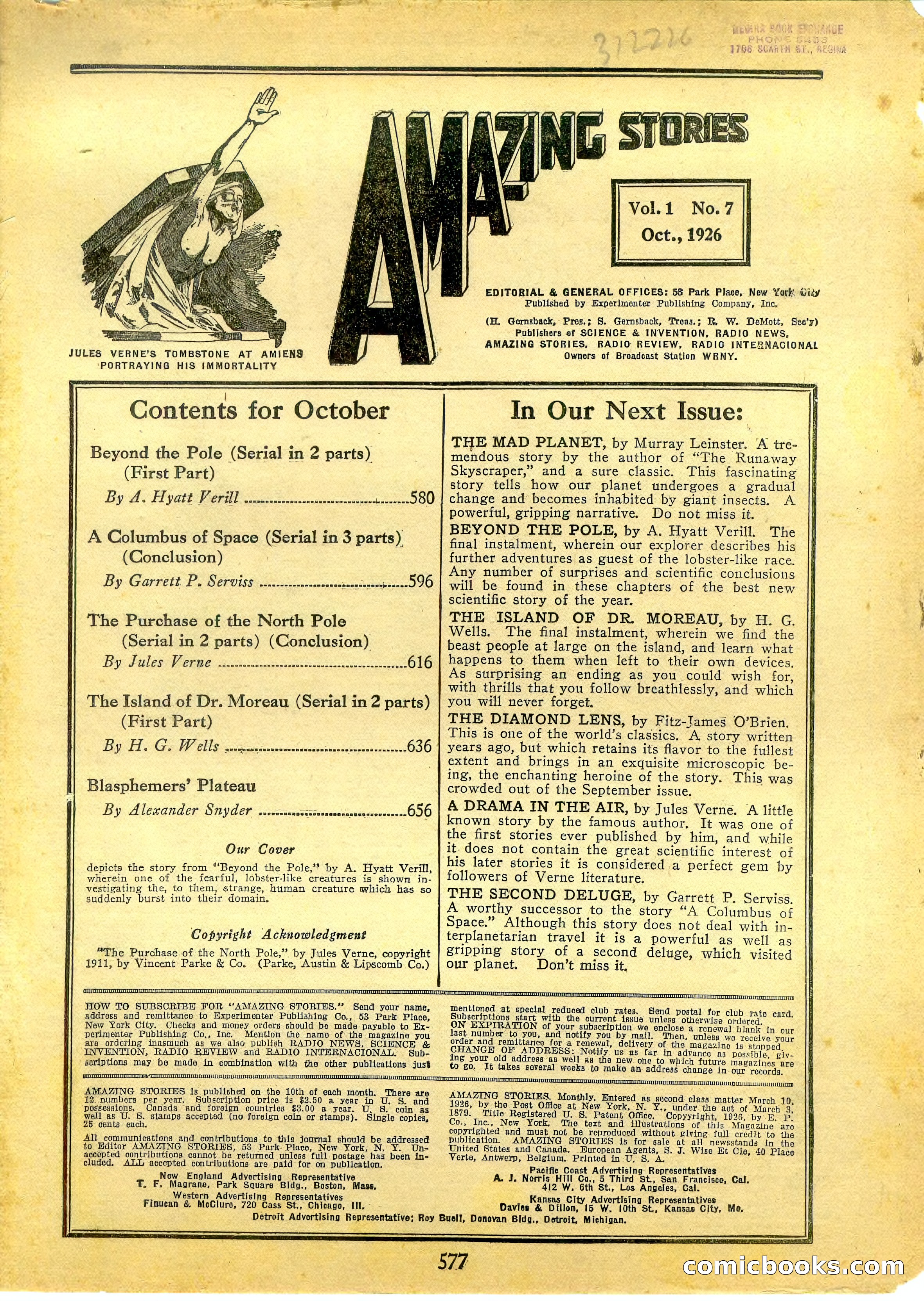 Amazing Stories, Vol. 1, No. 7 — page 2 of 99