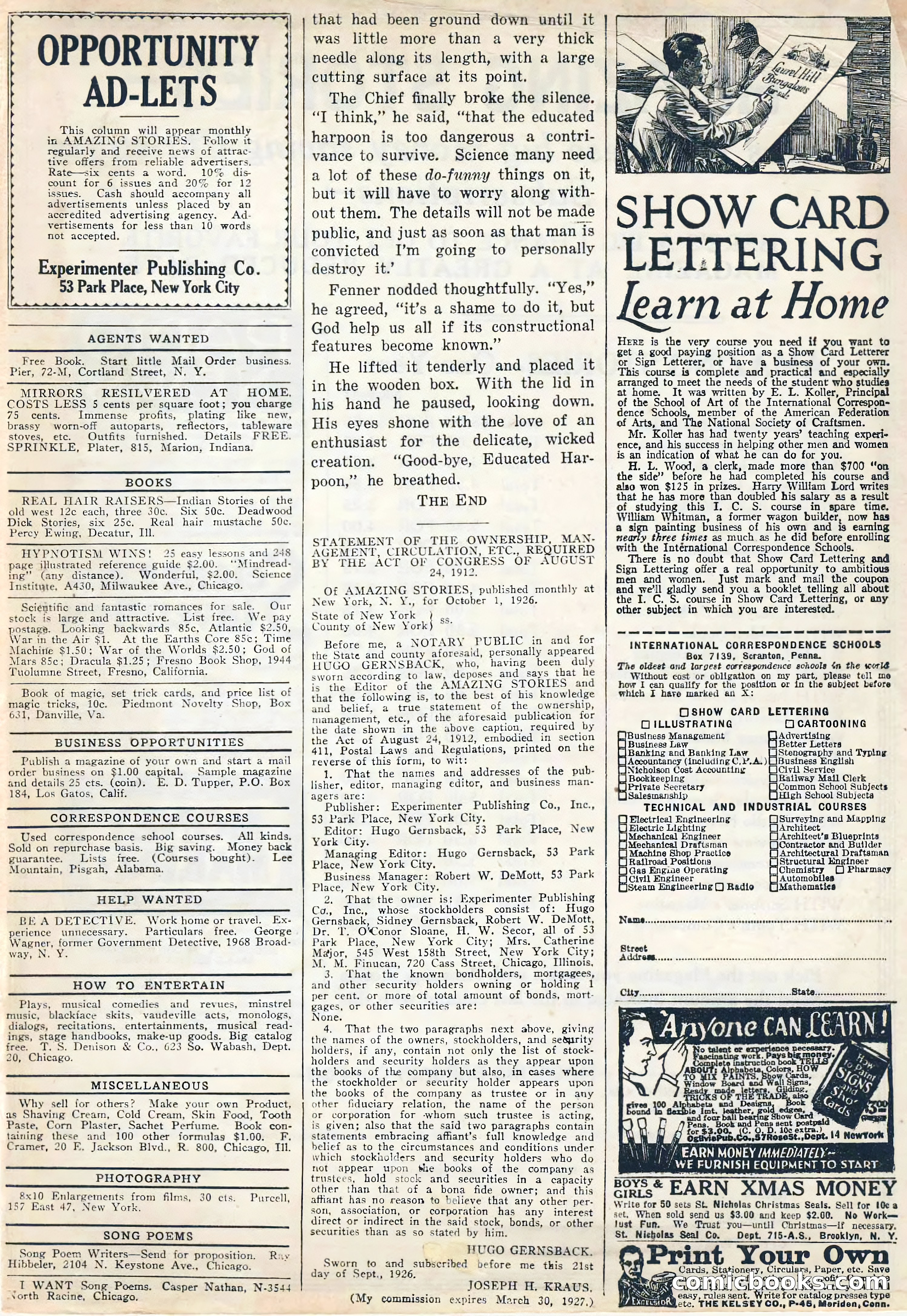 Amazing Stories, Vol. 1 No. 9 — page 104 of 107