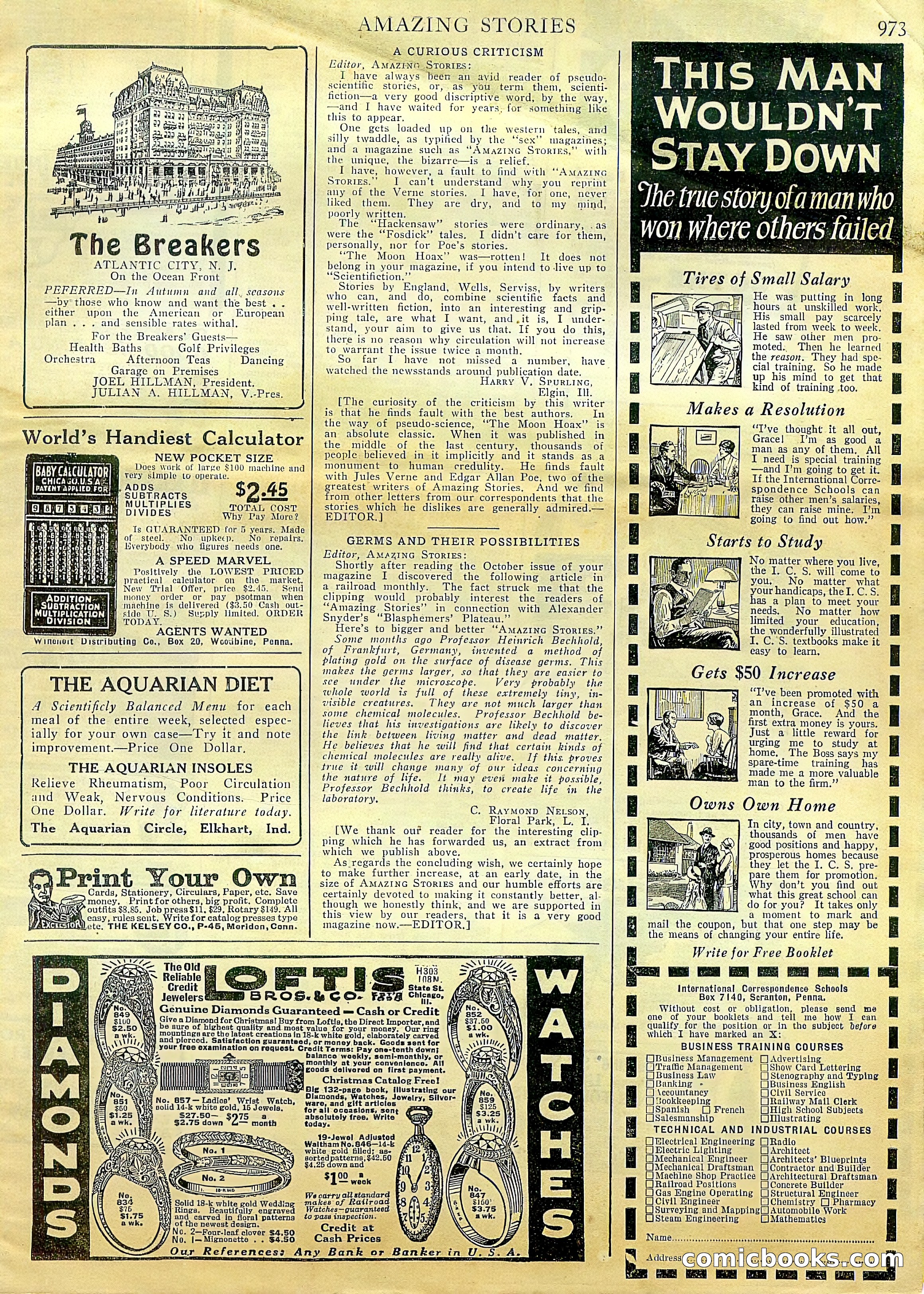 Amazing Stories, Vol. 1 No. 10 — page 102 of 107