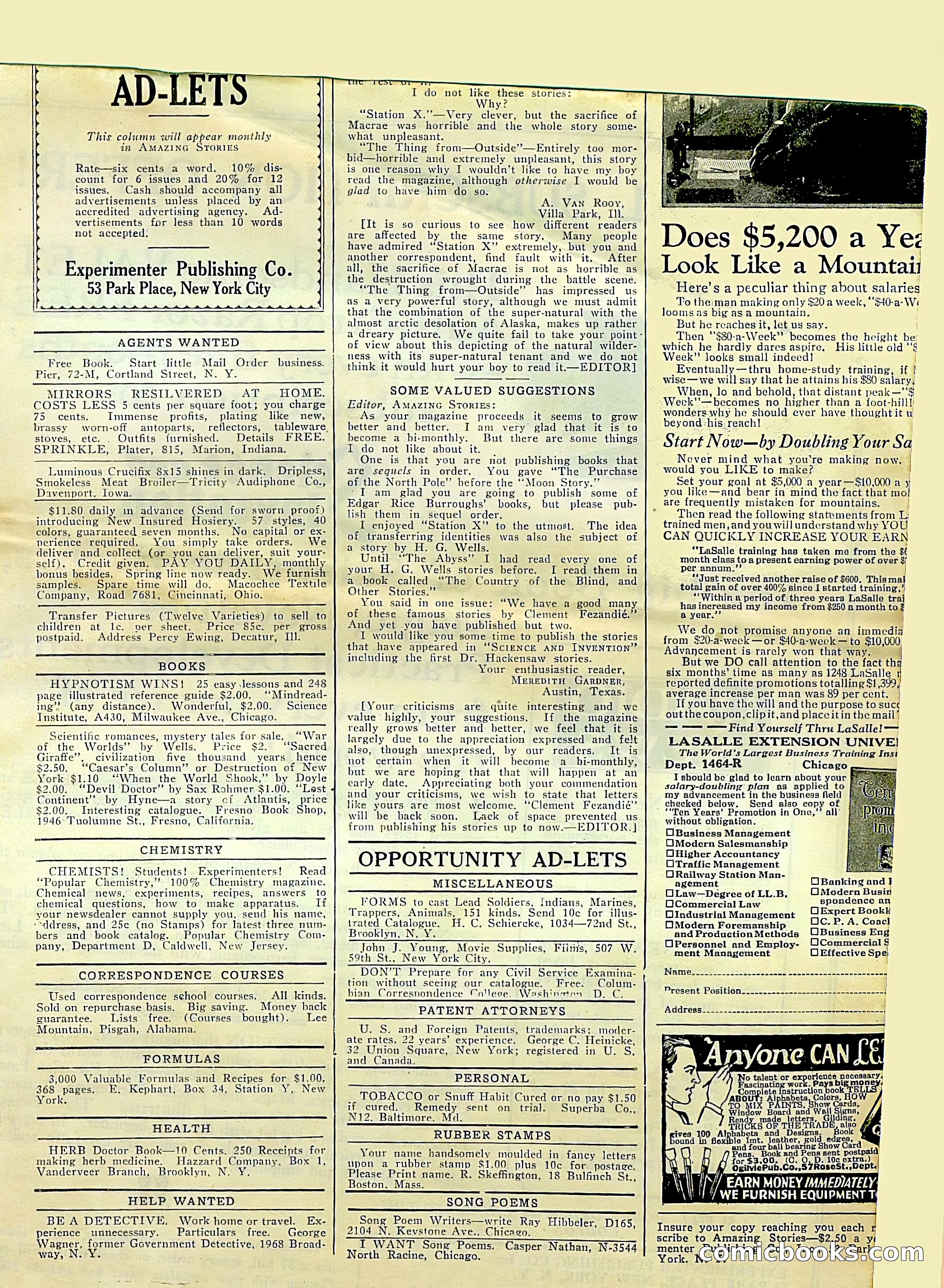 Amazing Stories, Vol. 1 No. 10 — page 104 of 107