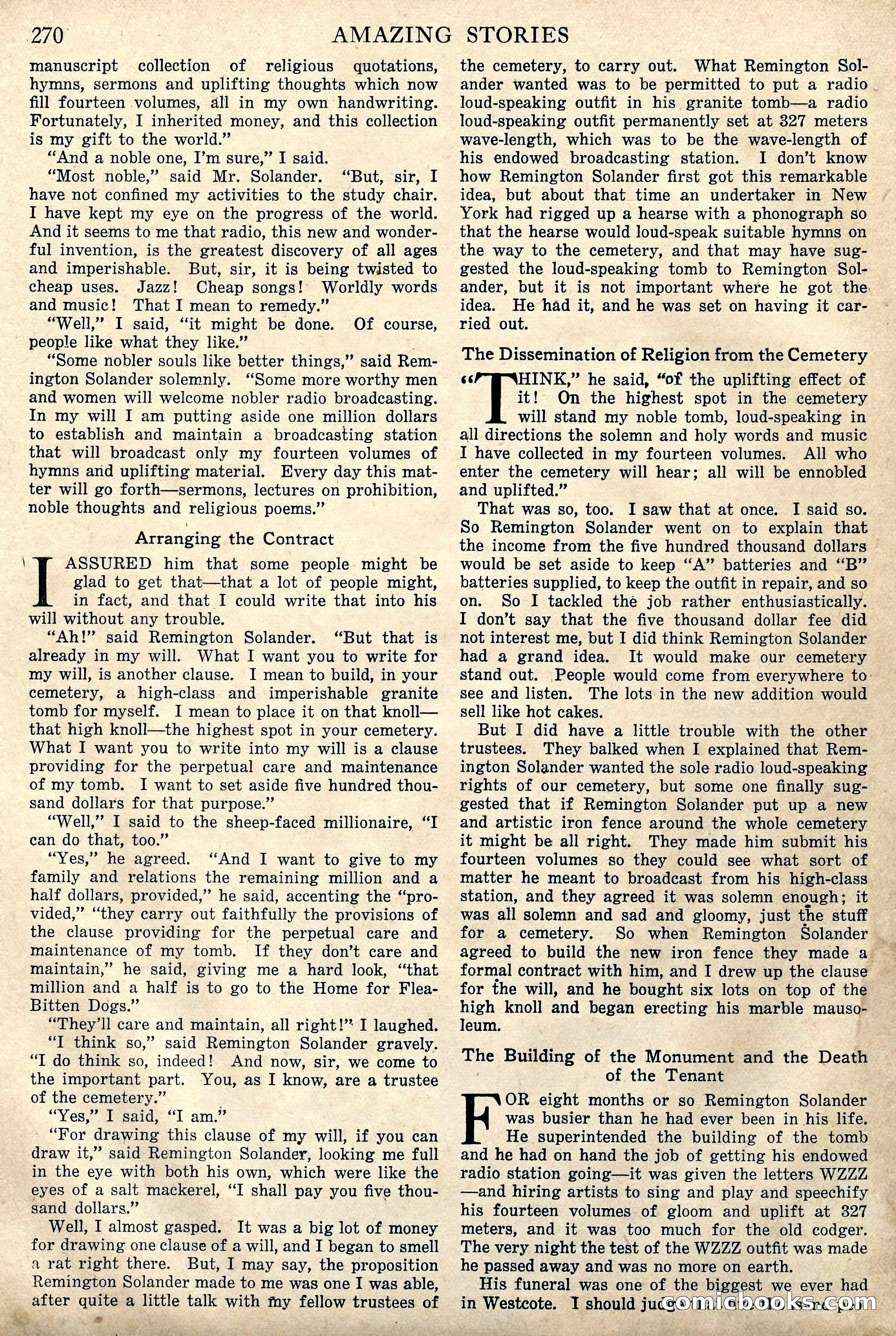 Amazing Stories, Vol. 2 No. 3 — page 64 of 108