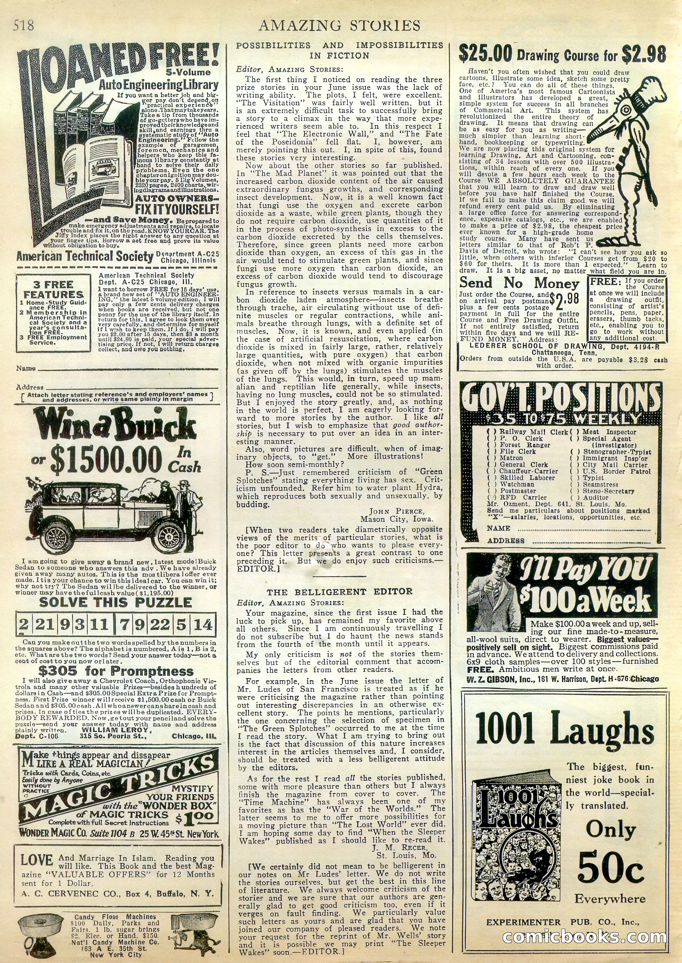 Amazing Stories, Vol. 2, No. 5 — page 103 of 107