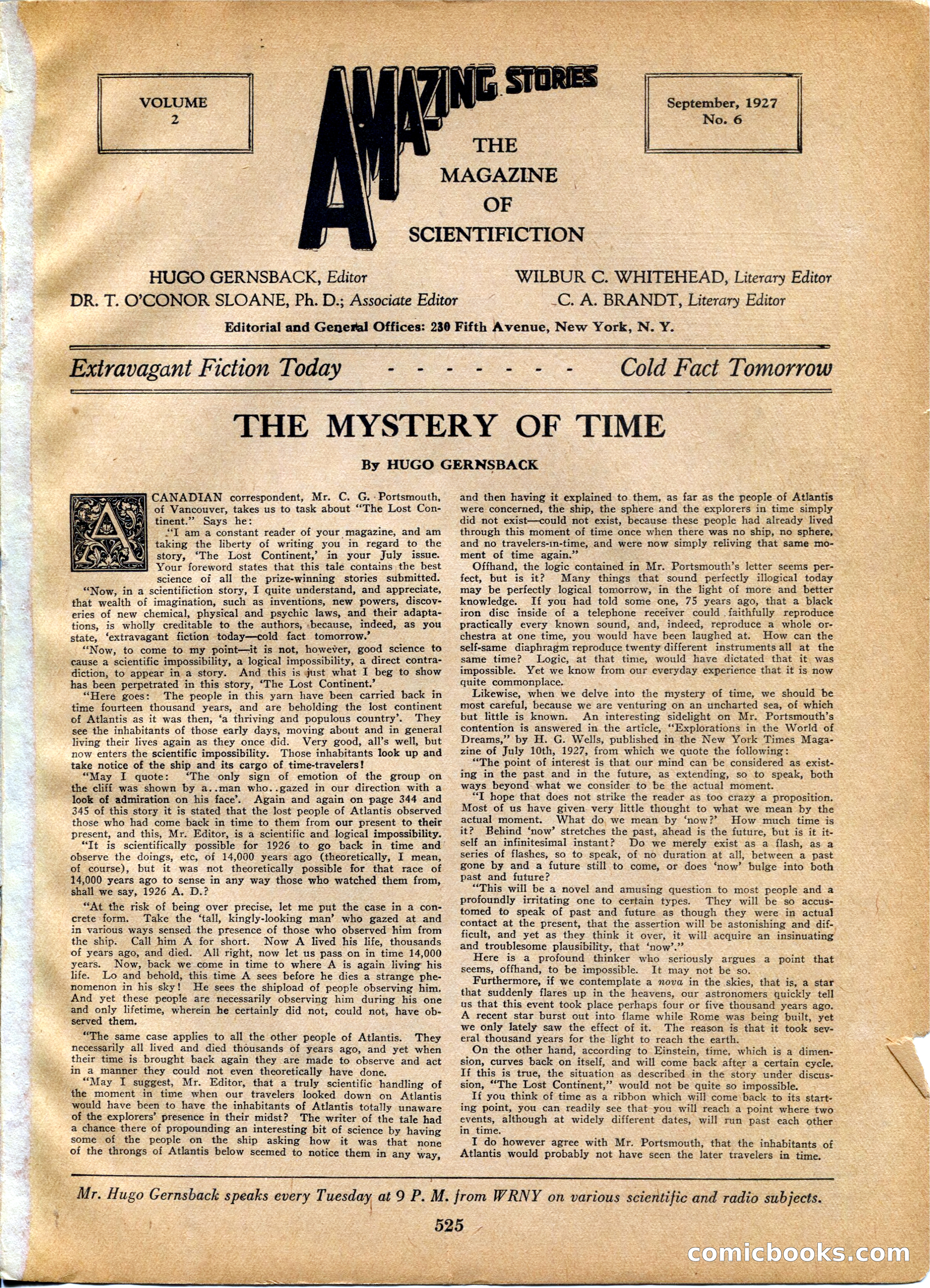 Amazing Stories, Vol. 2 No. 6 — page 6 of 103