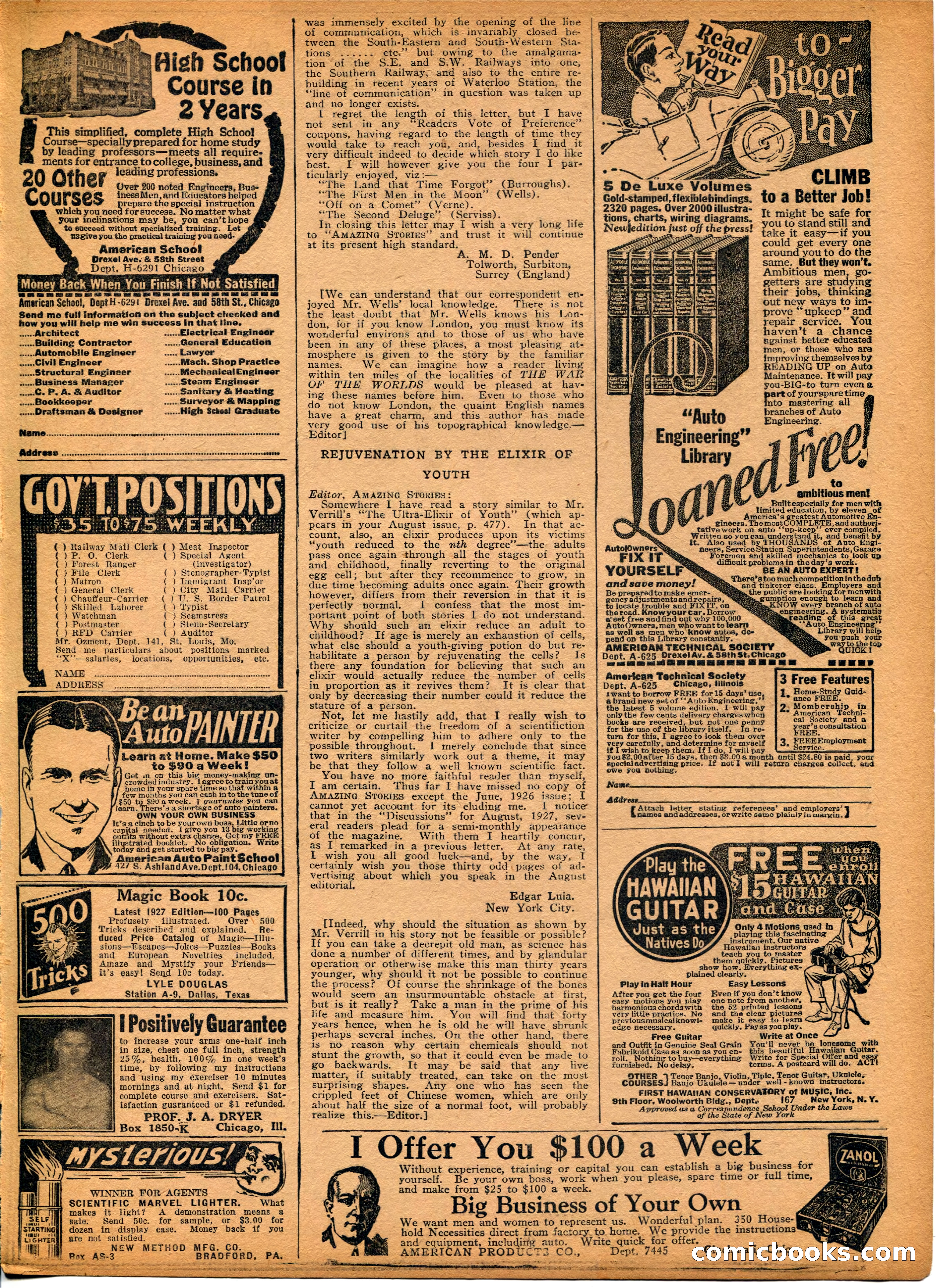 Amazing Stories, Vol. 2 No. 6 — page 96 of 103