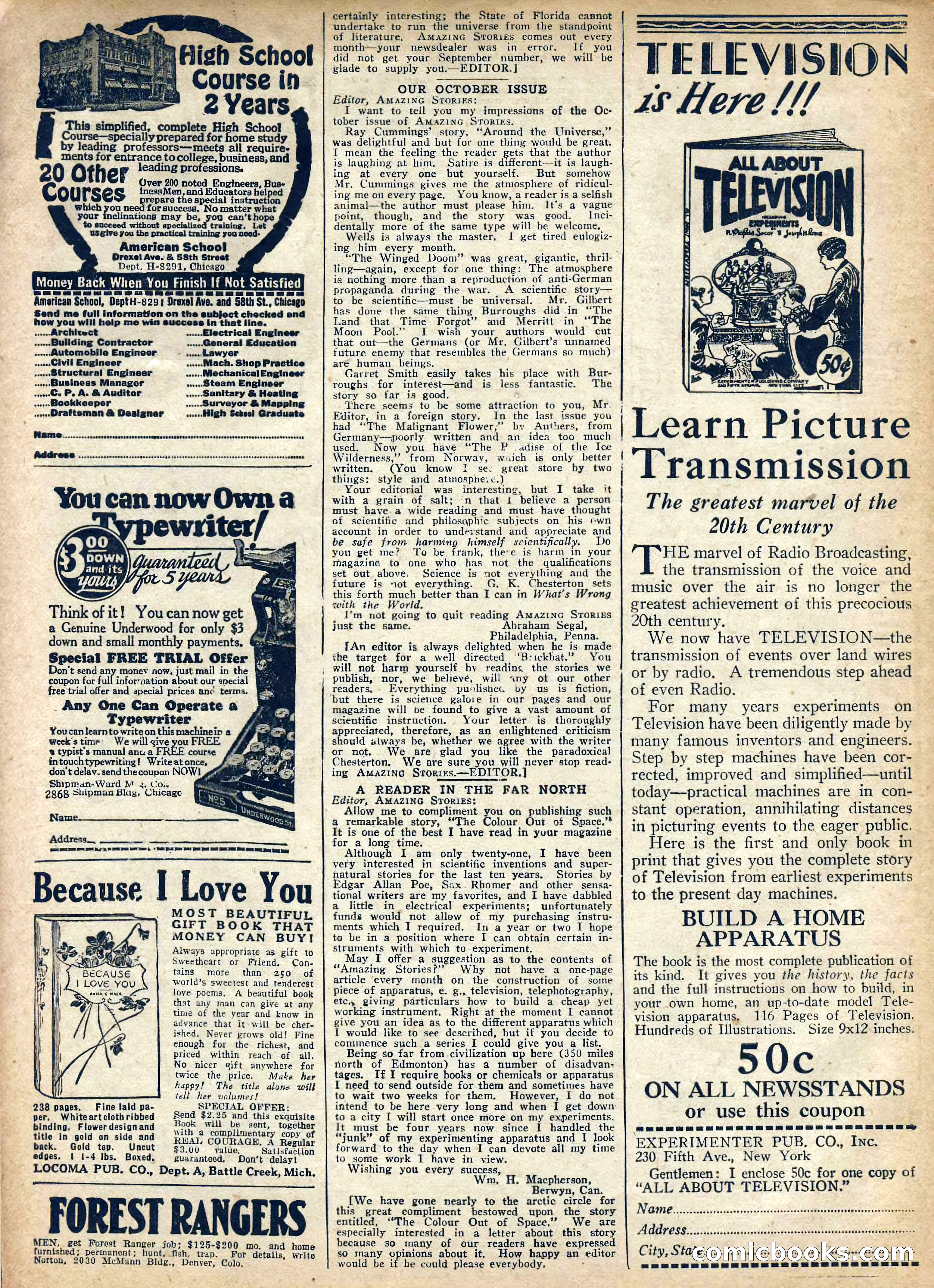 Amazing Stories, Vol. 2 No. 8 — page 98 of 100