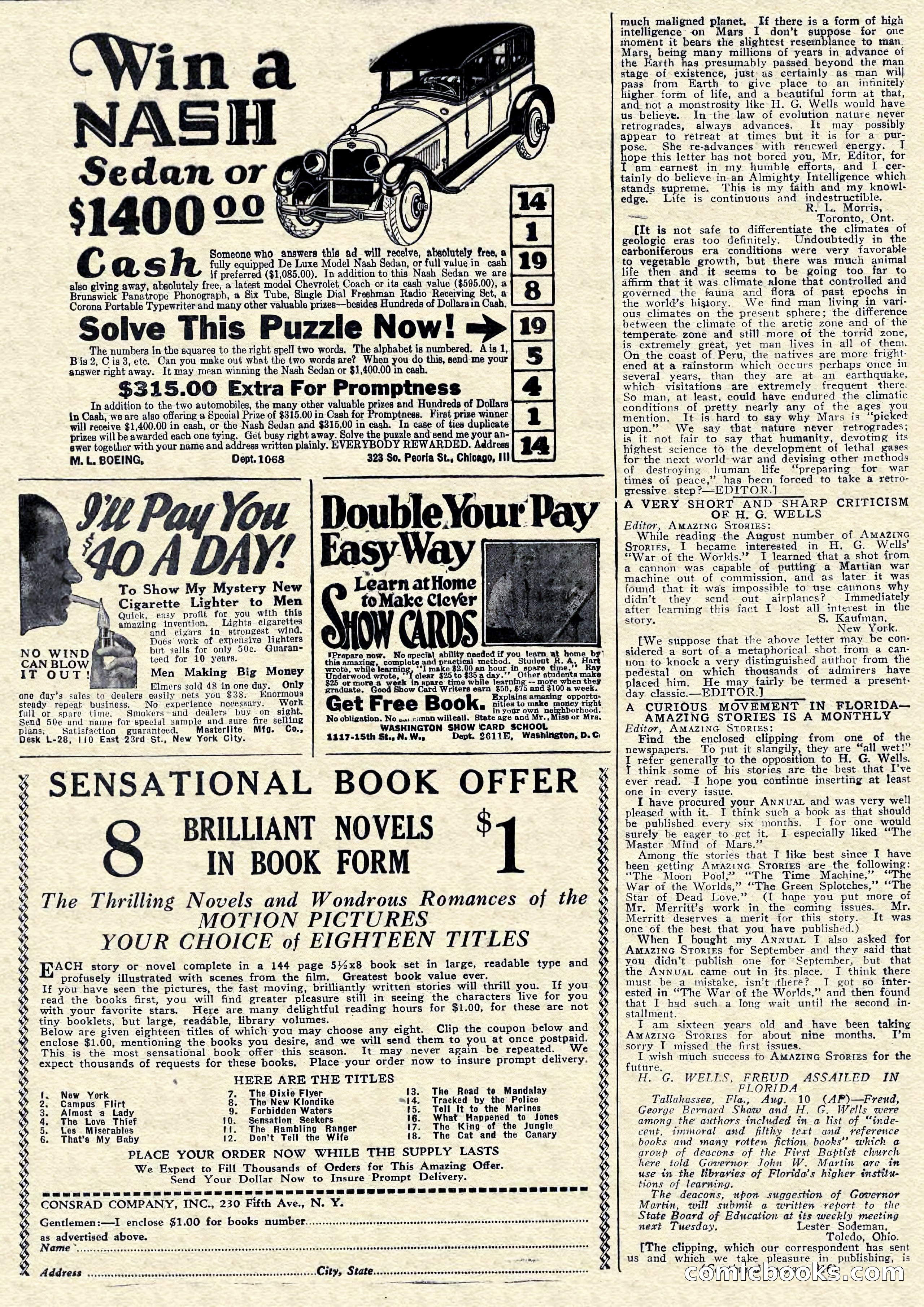 Amazing Stories, Vol. 2 No. 8 — page 93 of 102