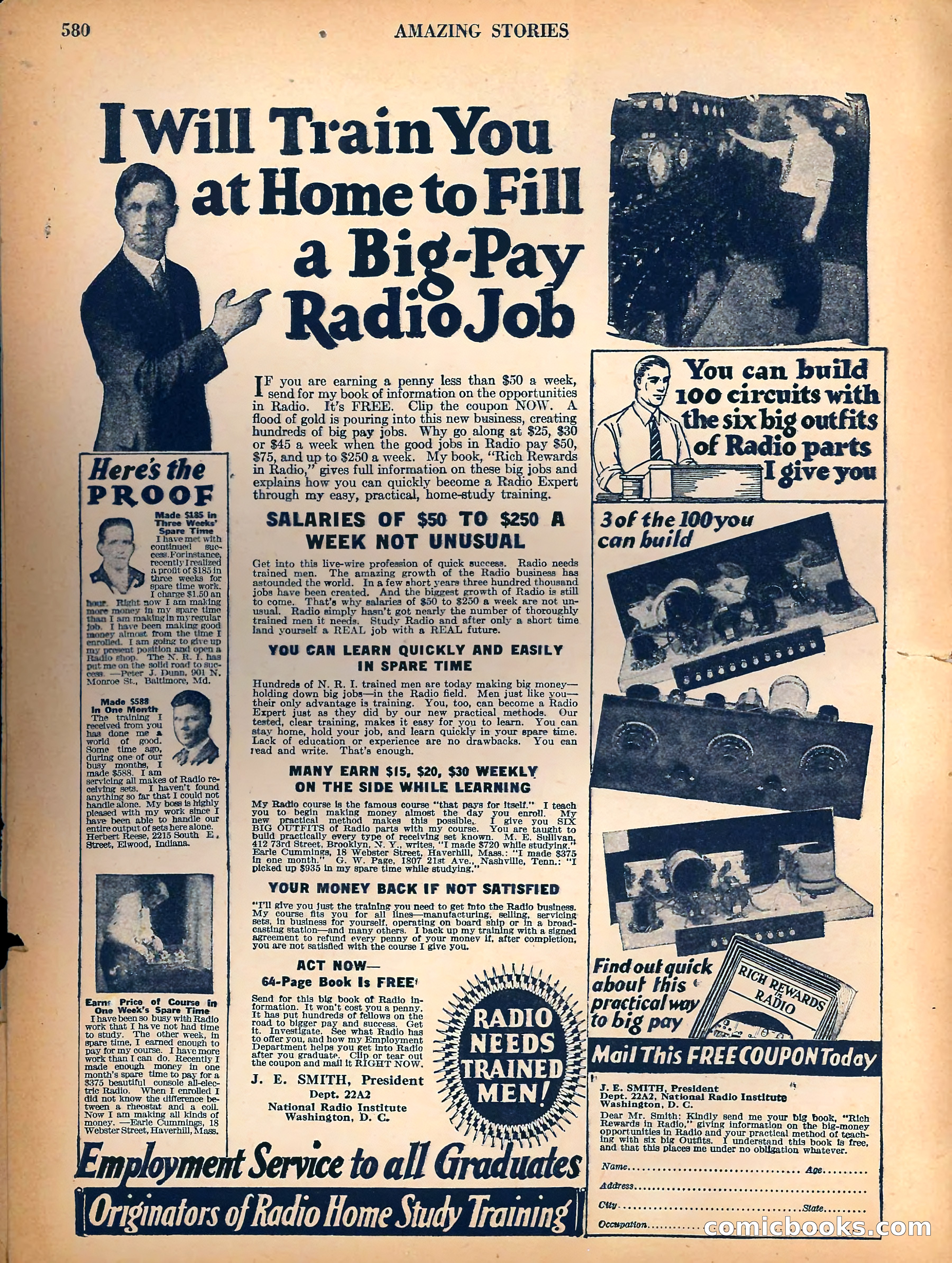 Amazing Stories, Vol. 3, No. 7 — page 5 of 97