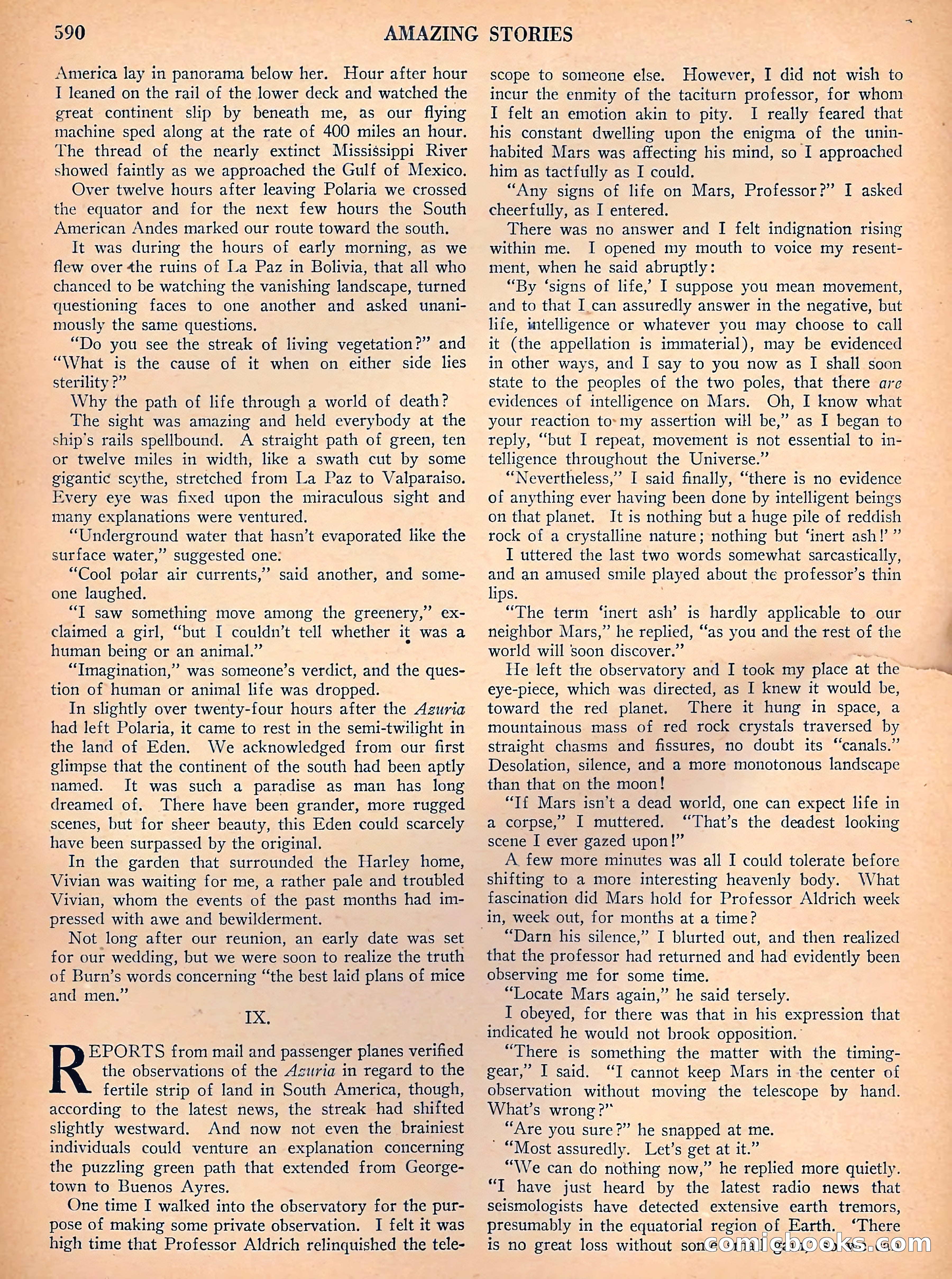 Amazing Stories, Vol. 3, No. 7 — page 15 of 97
