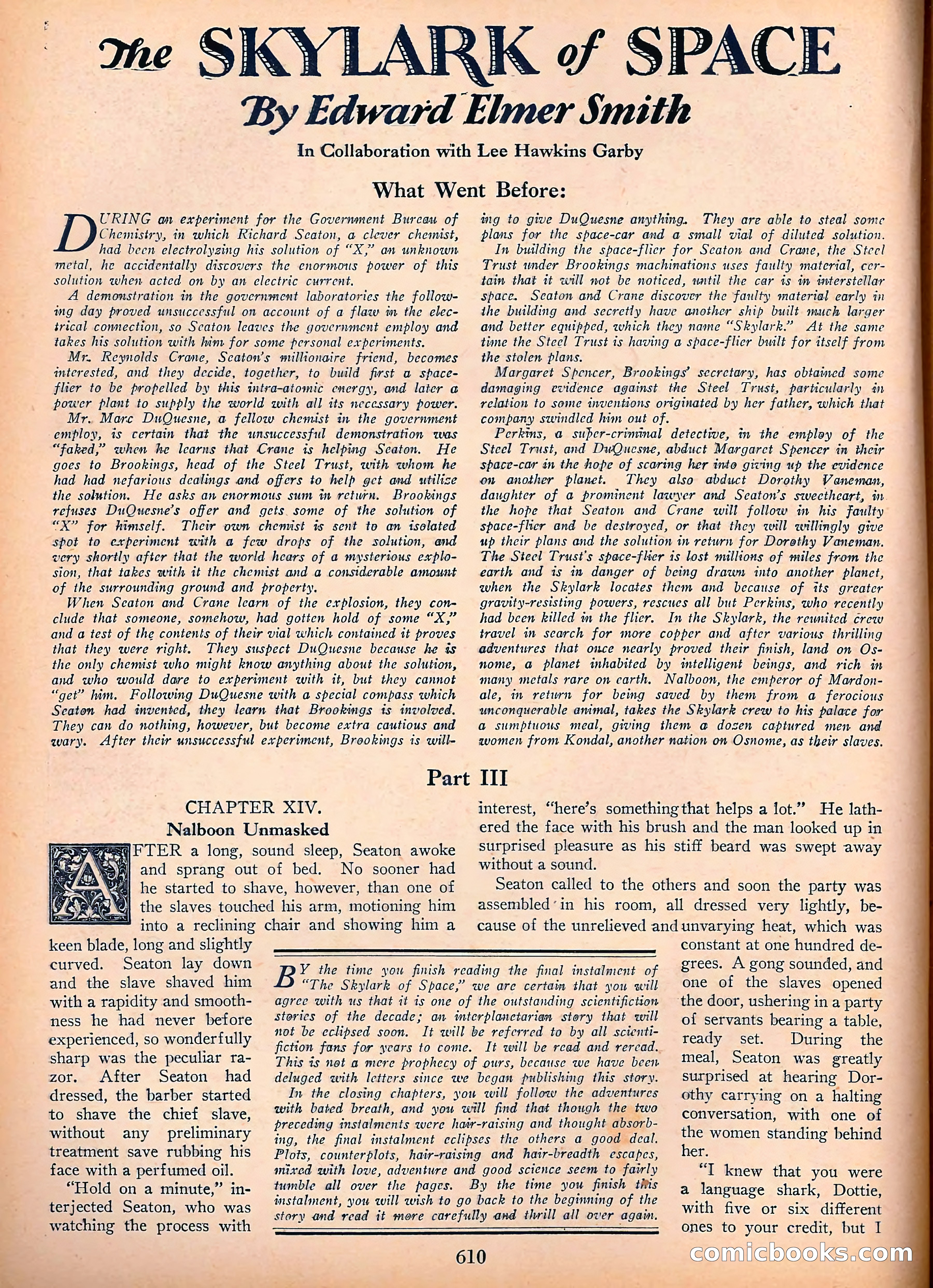 Amazing Stories, Vol. 3, No. 7 — page 35 of 97