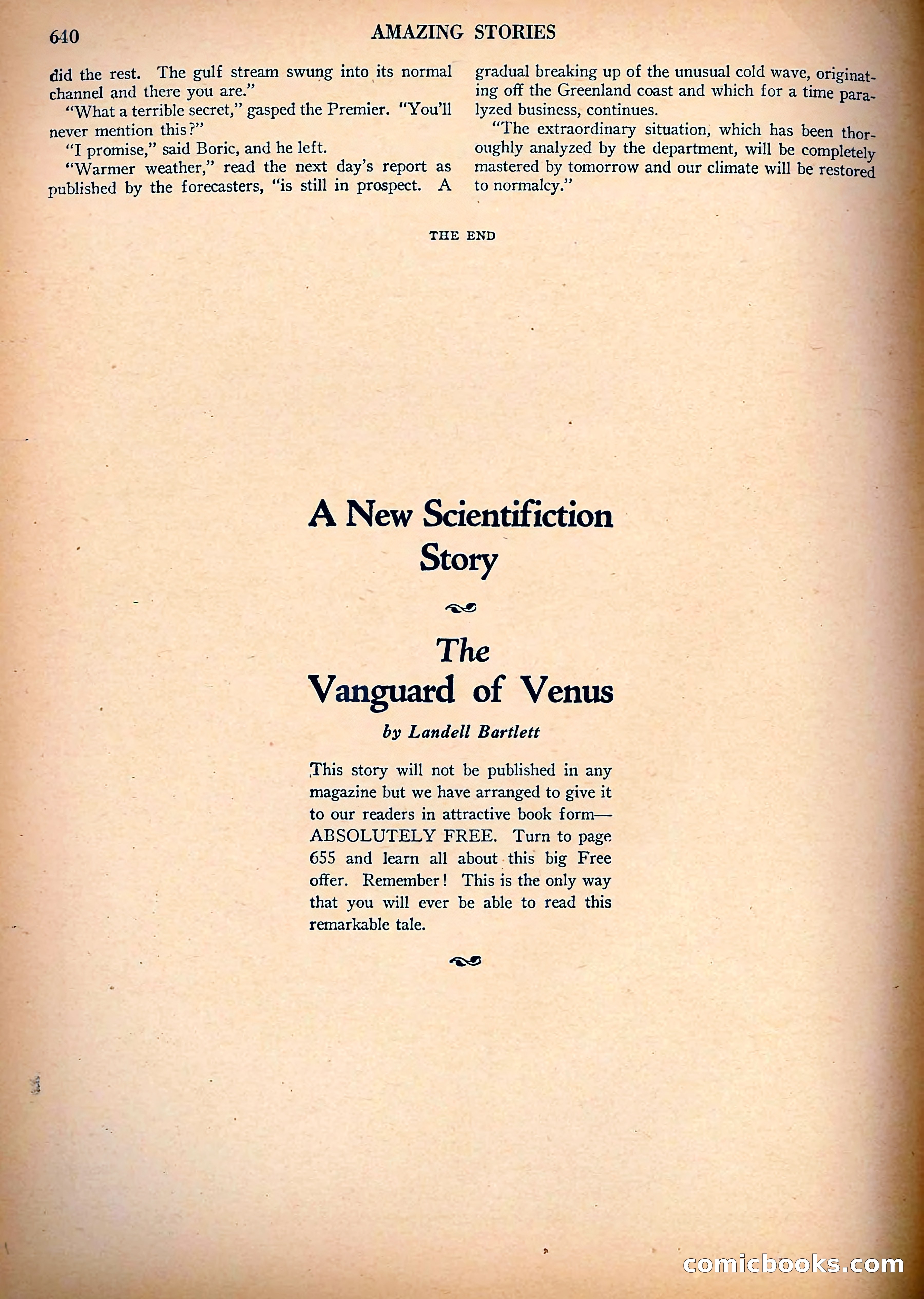 Amazing Stories, Vol. 3, No. 7 — page 65 of 97