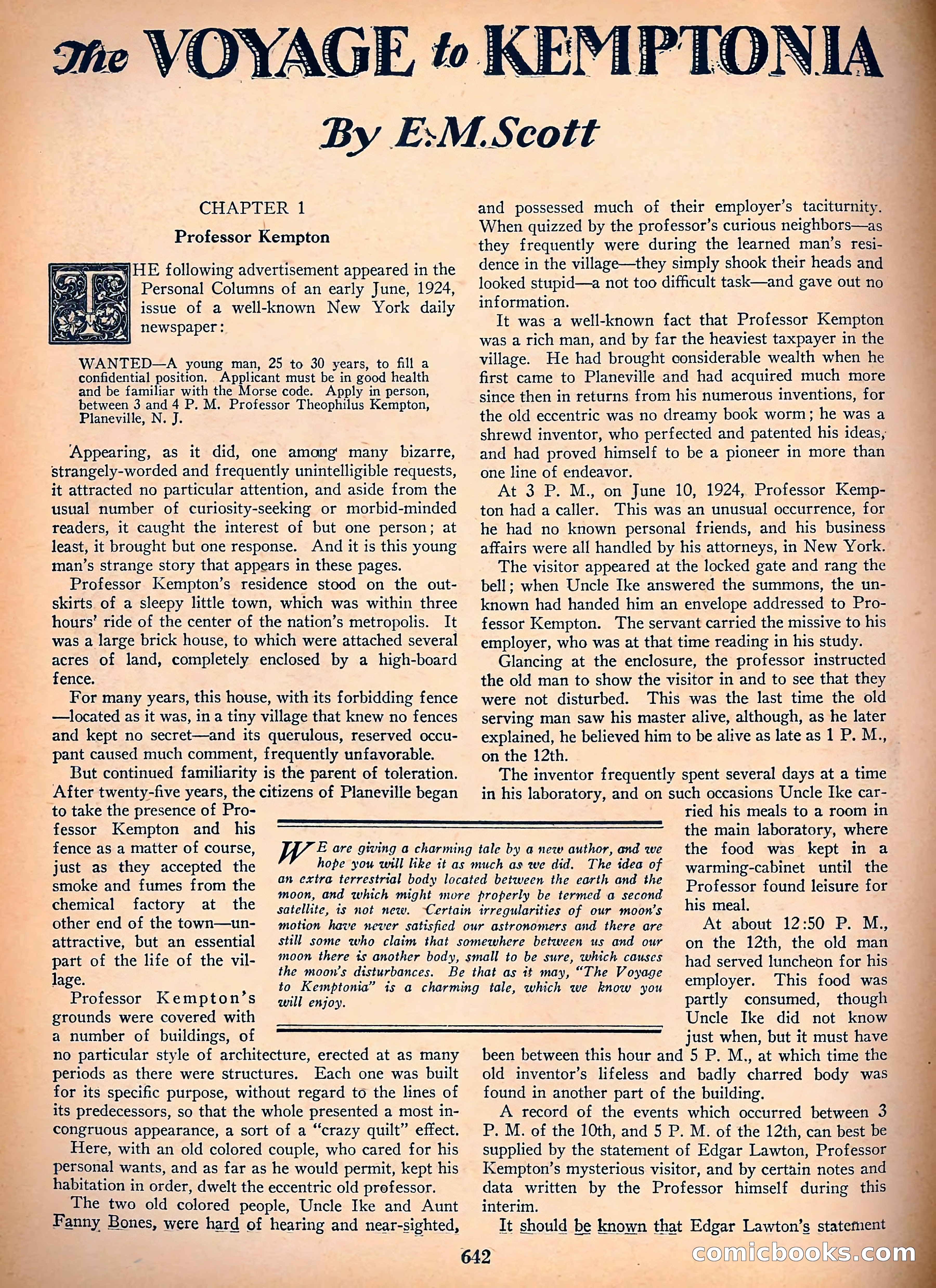 Amazing Stories, Vol. 3, No. 7 — page 67 of 97