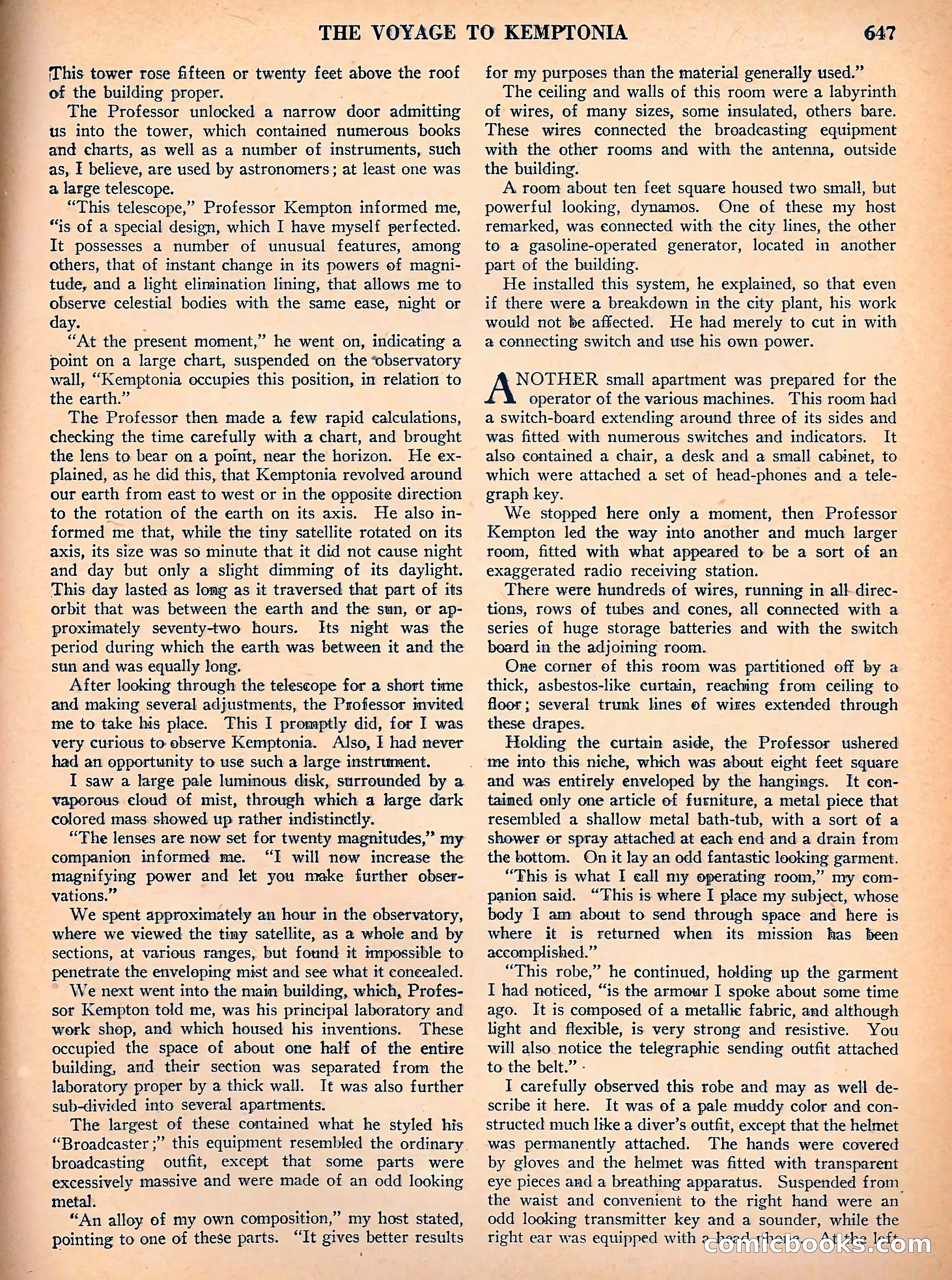 Amazing Stories, Vol. 3, No. 7 — page 72 of 97