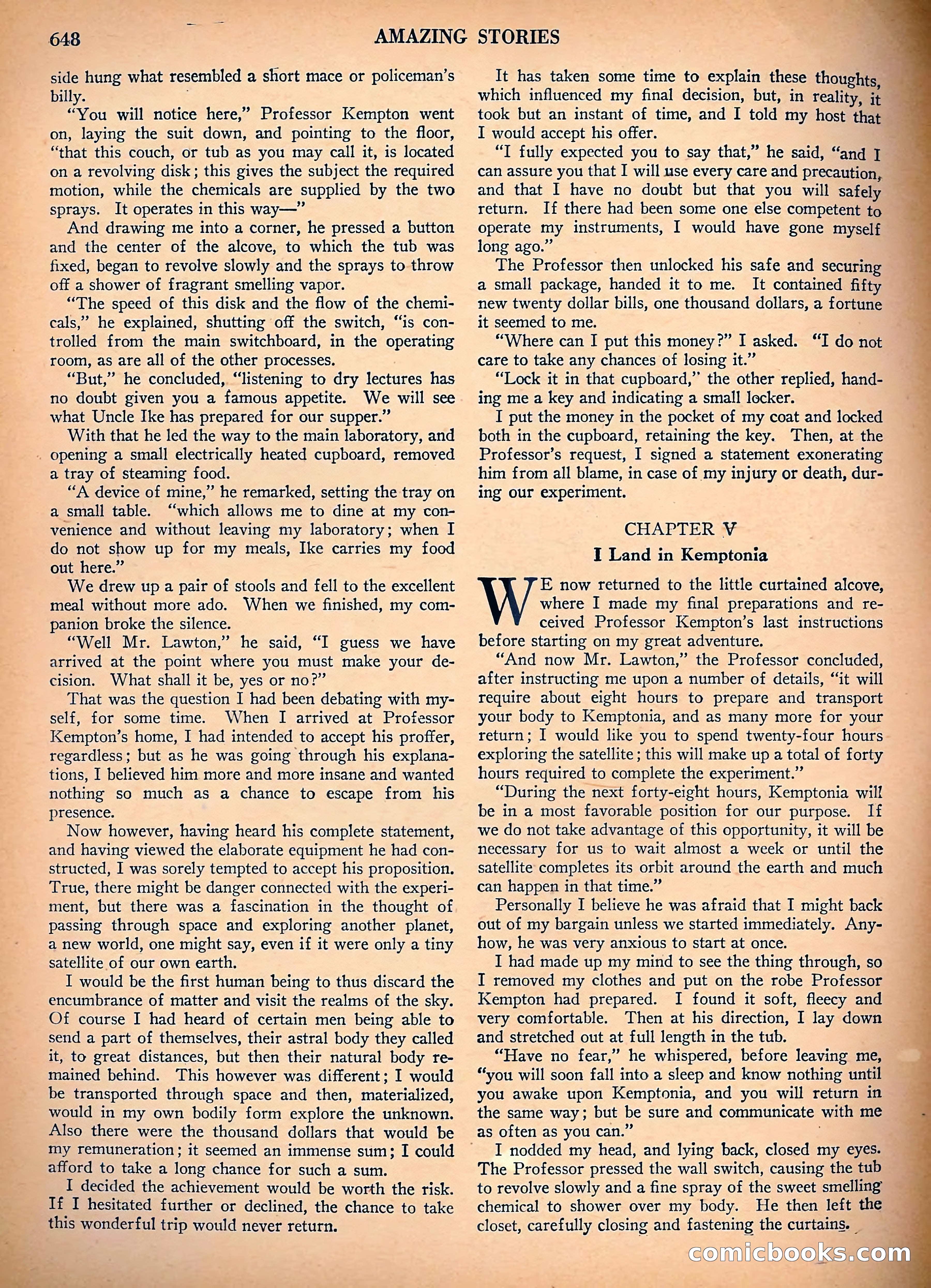 Amazing Stories, Vol. 3, No. 7 — page 73 of 97
