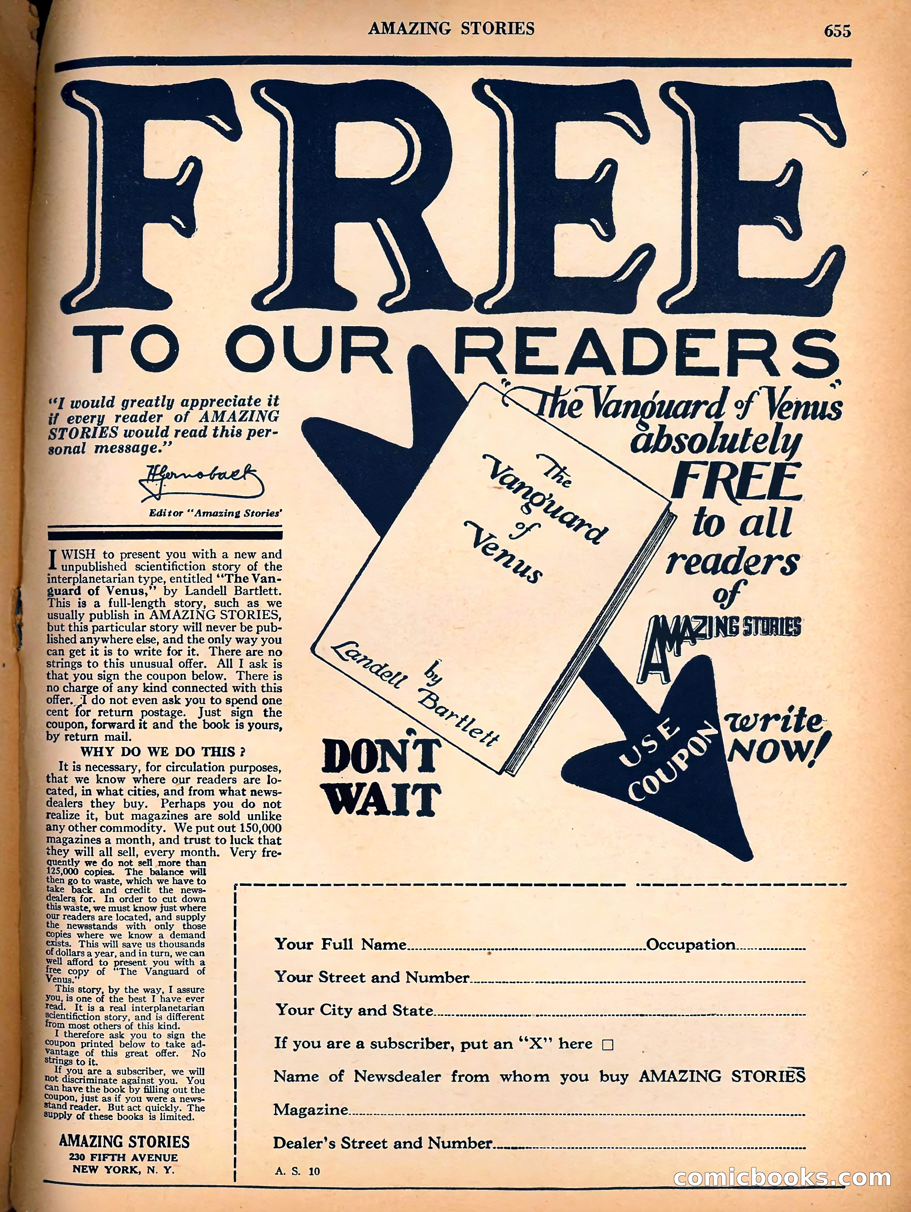 Amazing Stories, Vol. 3, No. 7 — page 80 of 97