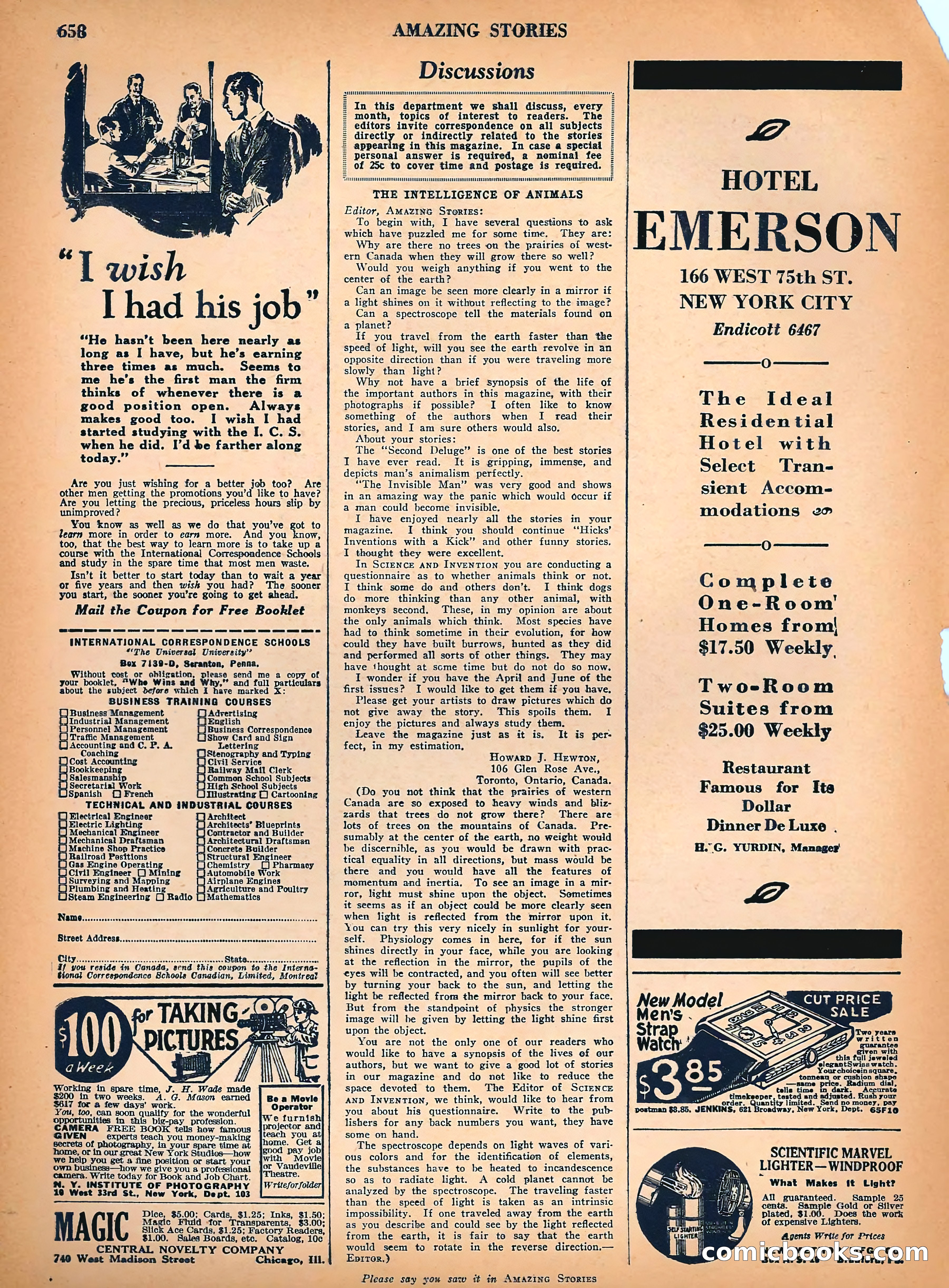 Amazing Stories, Vol. 3, No. 7 — page 83 of 97