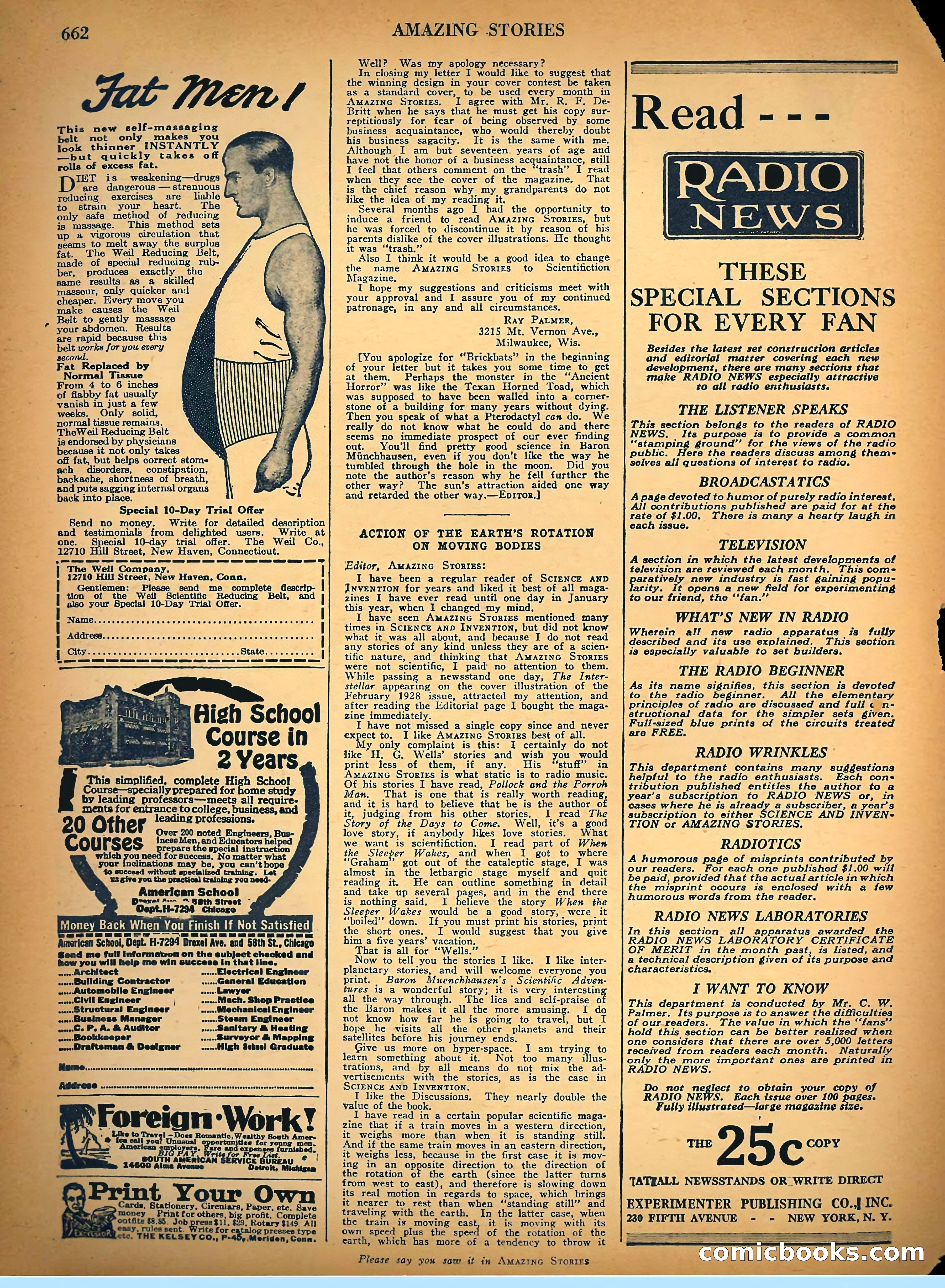 Amazing Stories, Vol. 3, No. 7 — page 87 of 97