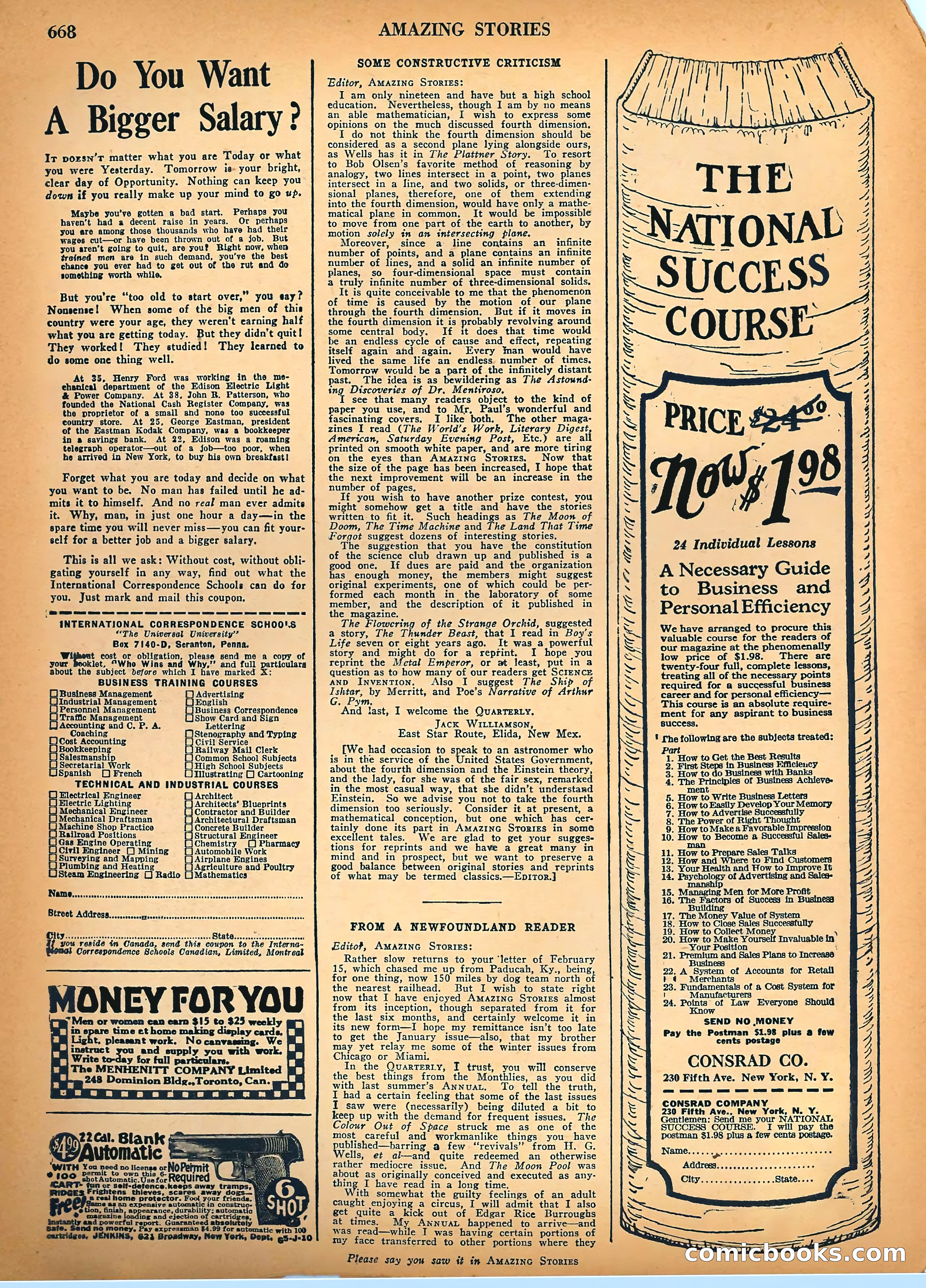 Amazing Stories, Vol. 3, No. 7 — page 93 of 97