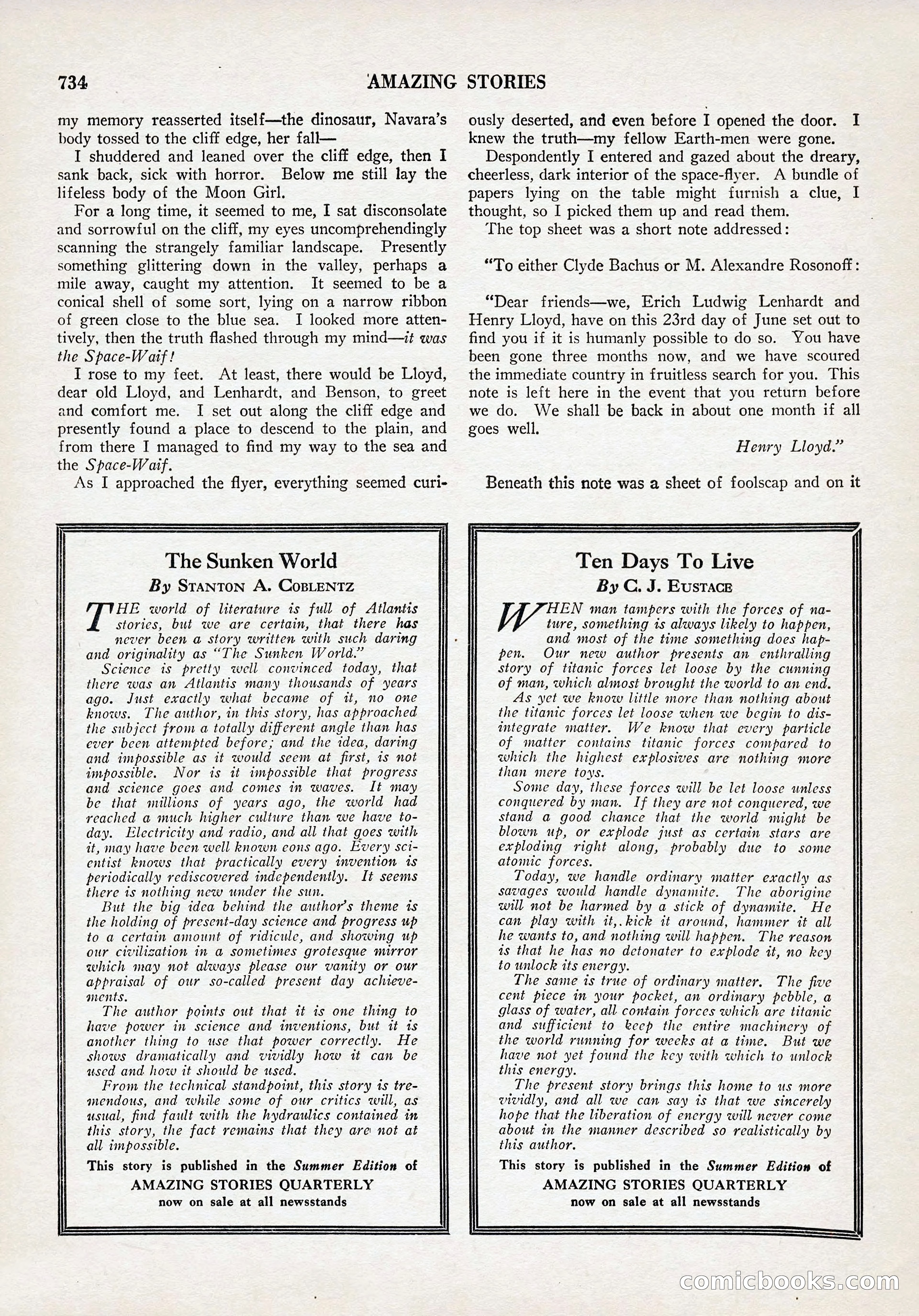 Amazing Stories, Vol. 3 No. 8 — page 64 of 98