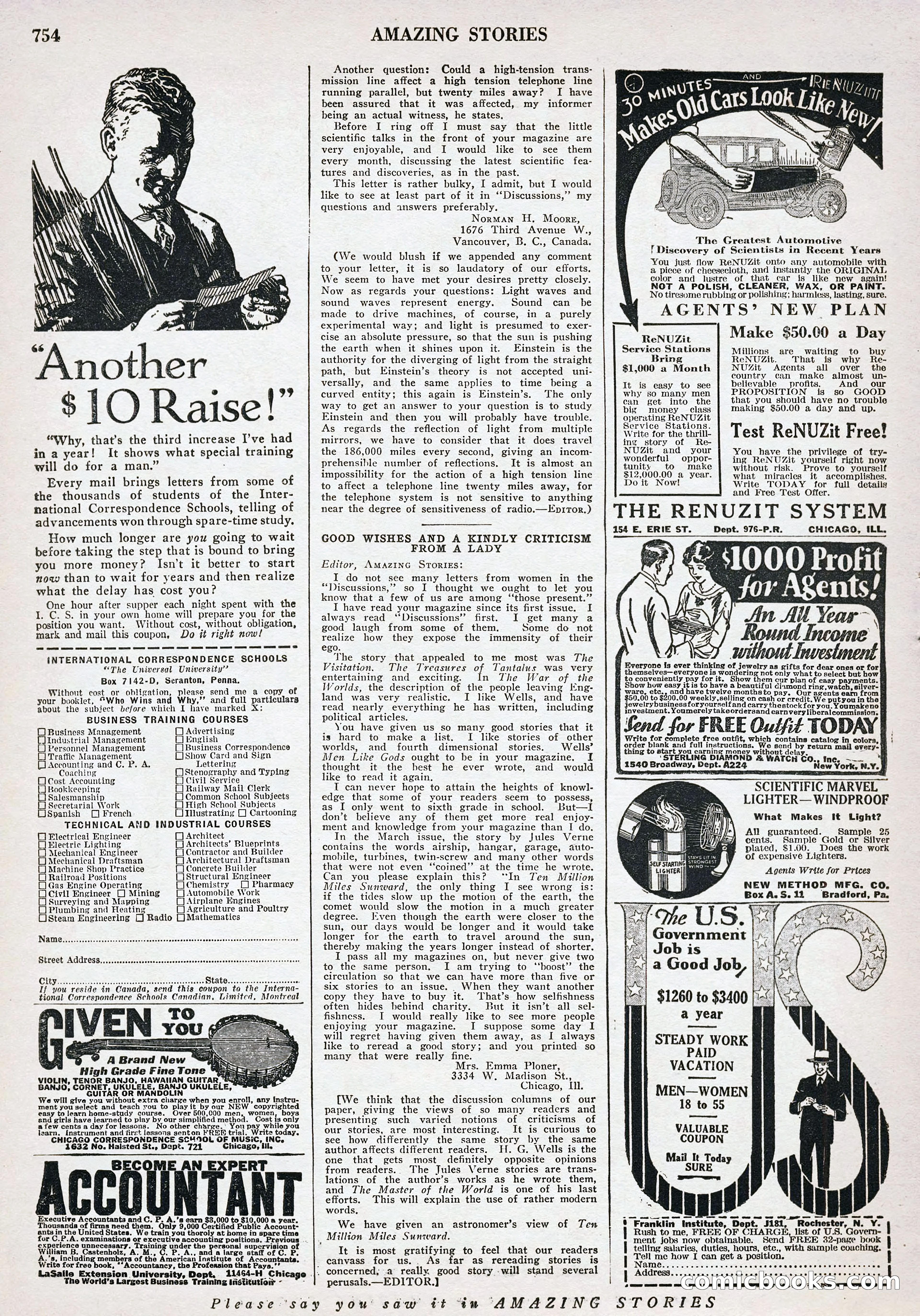 Amazing Stories, Vol. 3 No. 8 — page 84 of 98