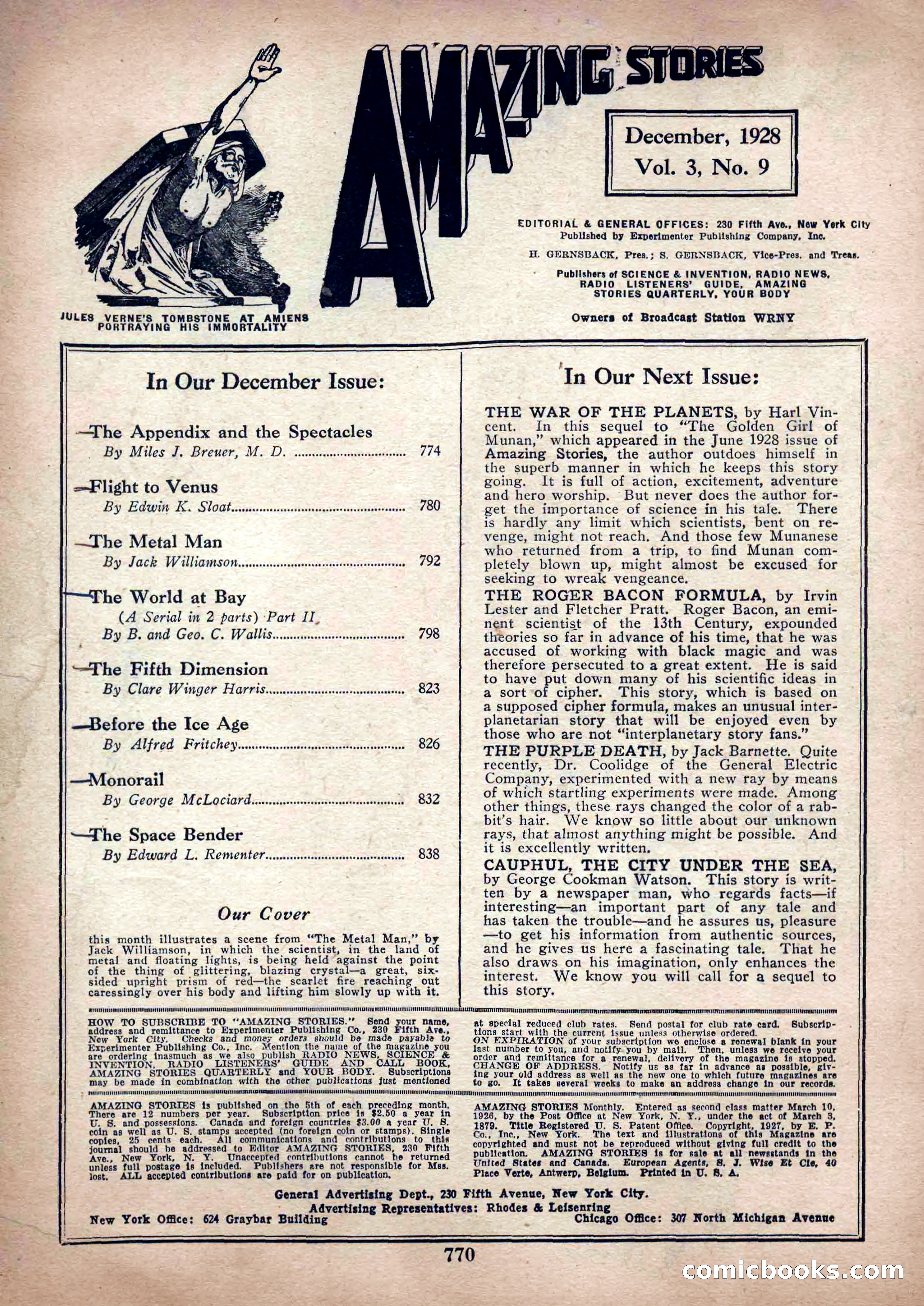 Amazing Stories, Vol. 3, No. 9 — page 5 of 99