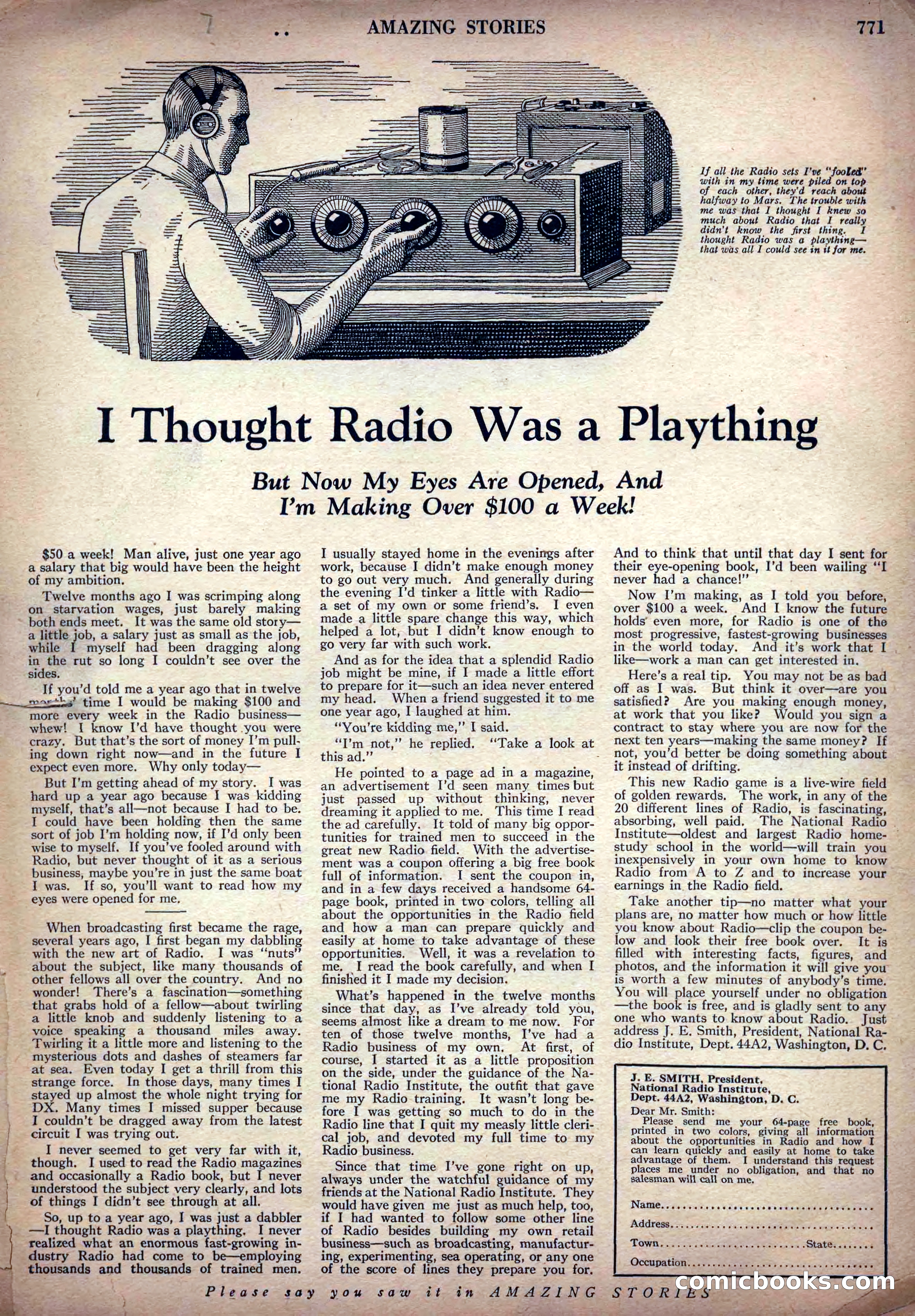 Amazing Stories, Vol. 3, No. 9 — page 6 of 99