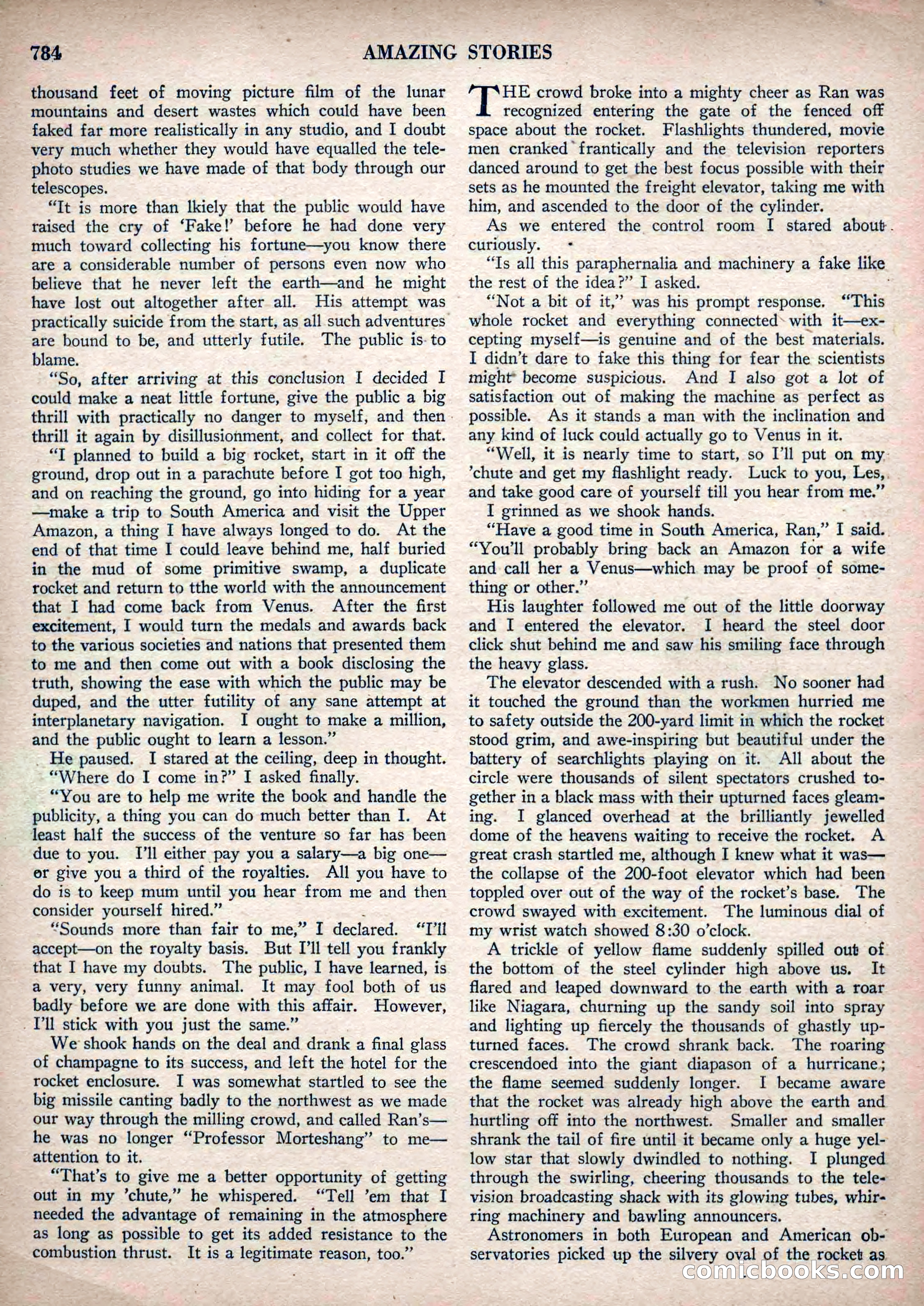 Amazing Stories, Vol. 3, No. 9 — page 19 of 99