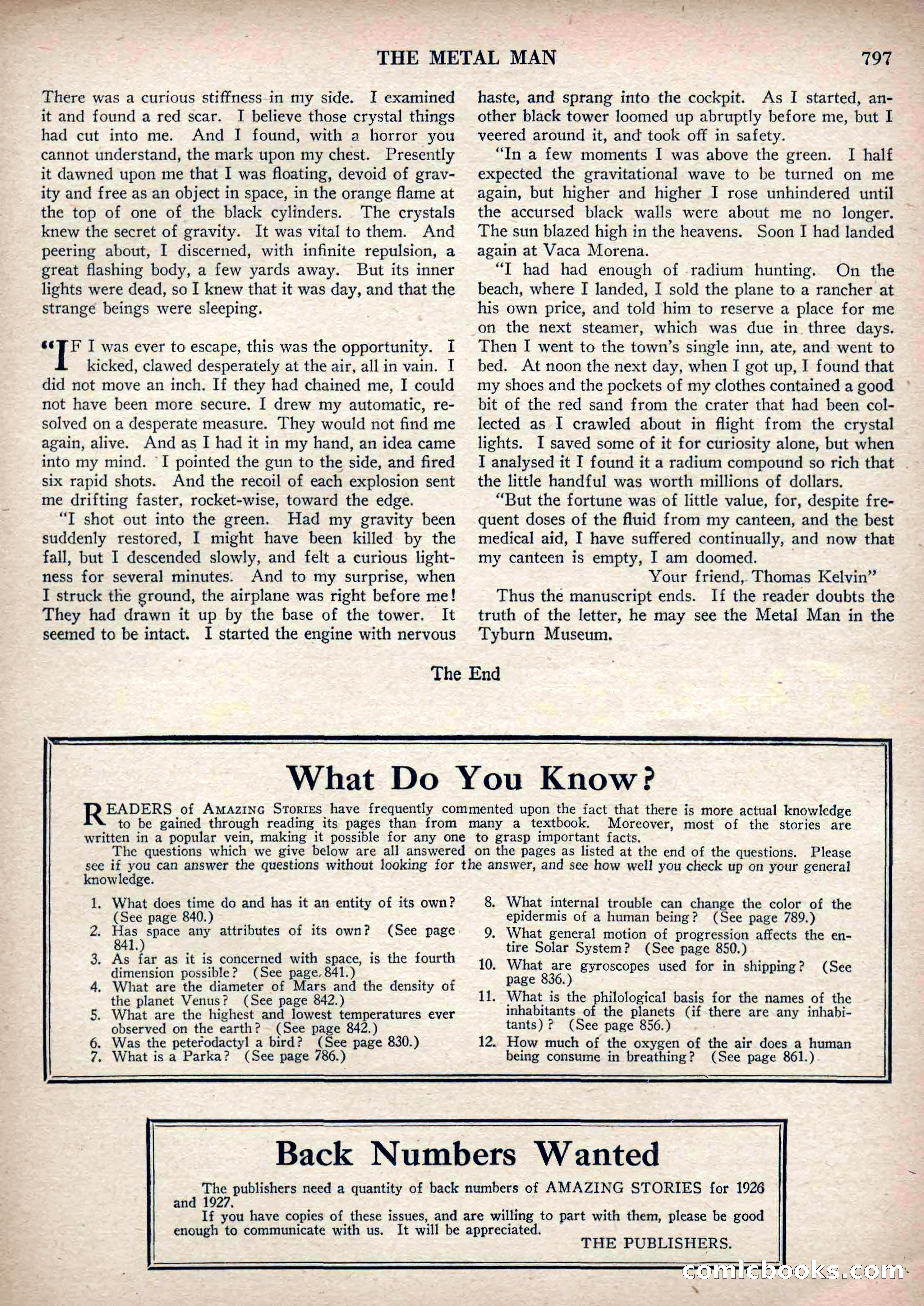 Amazing Stories, Vol. 3, No. 9 — page 32 of 99
