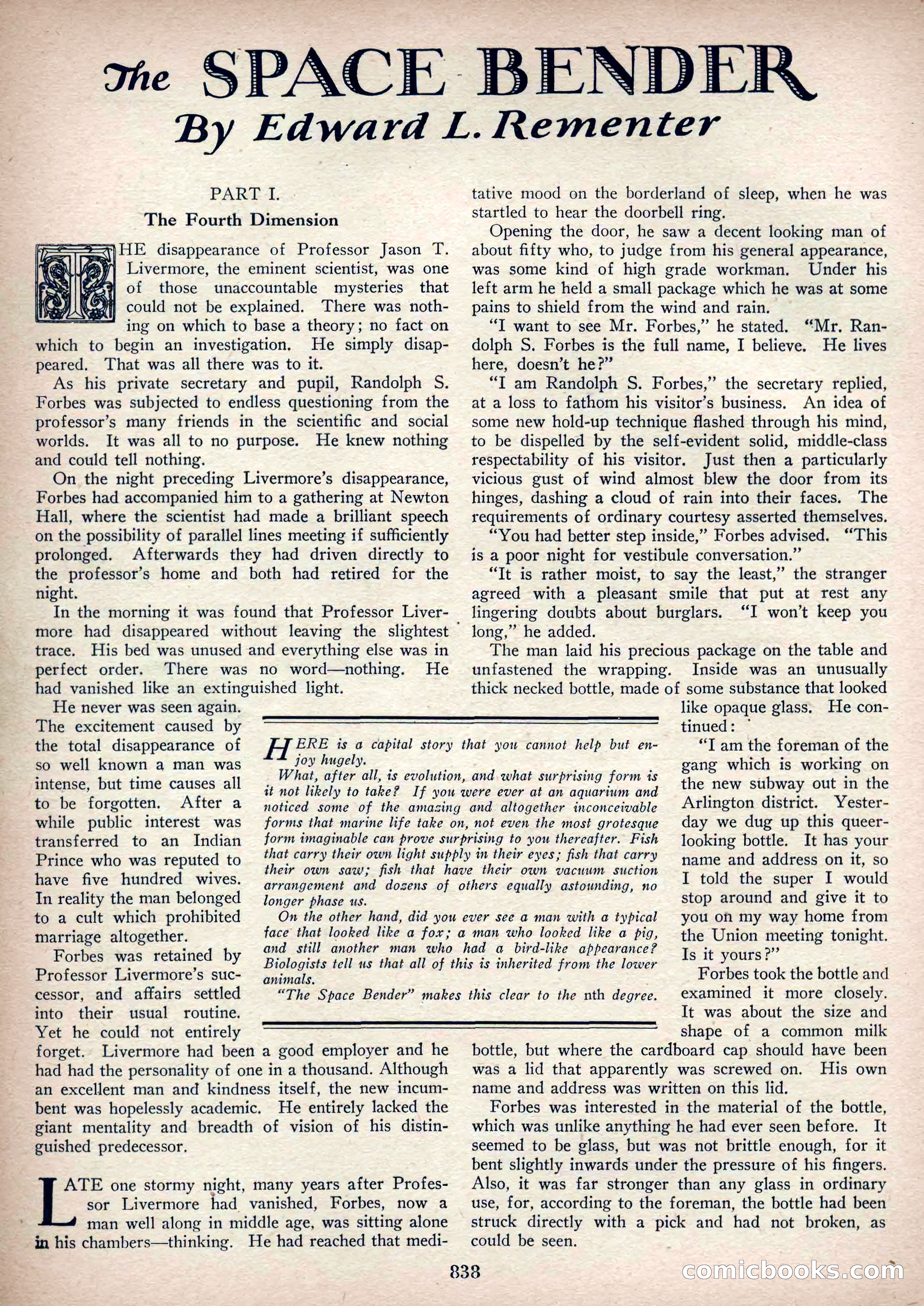 Amazing Stories, Vol. 3, No. 9 — page 73 of 99