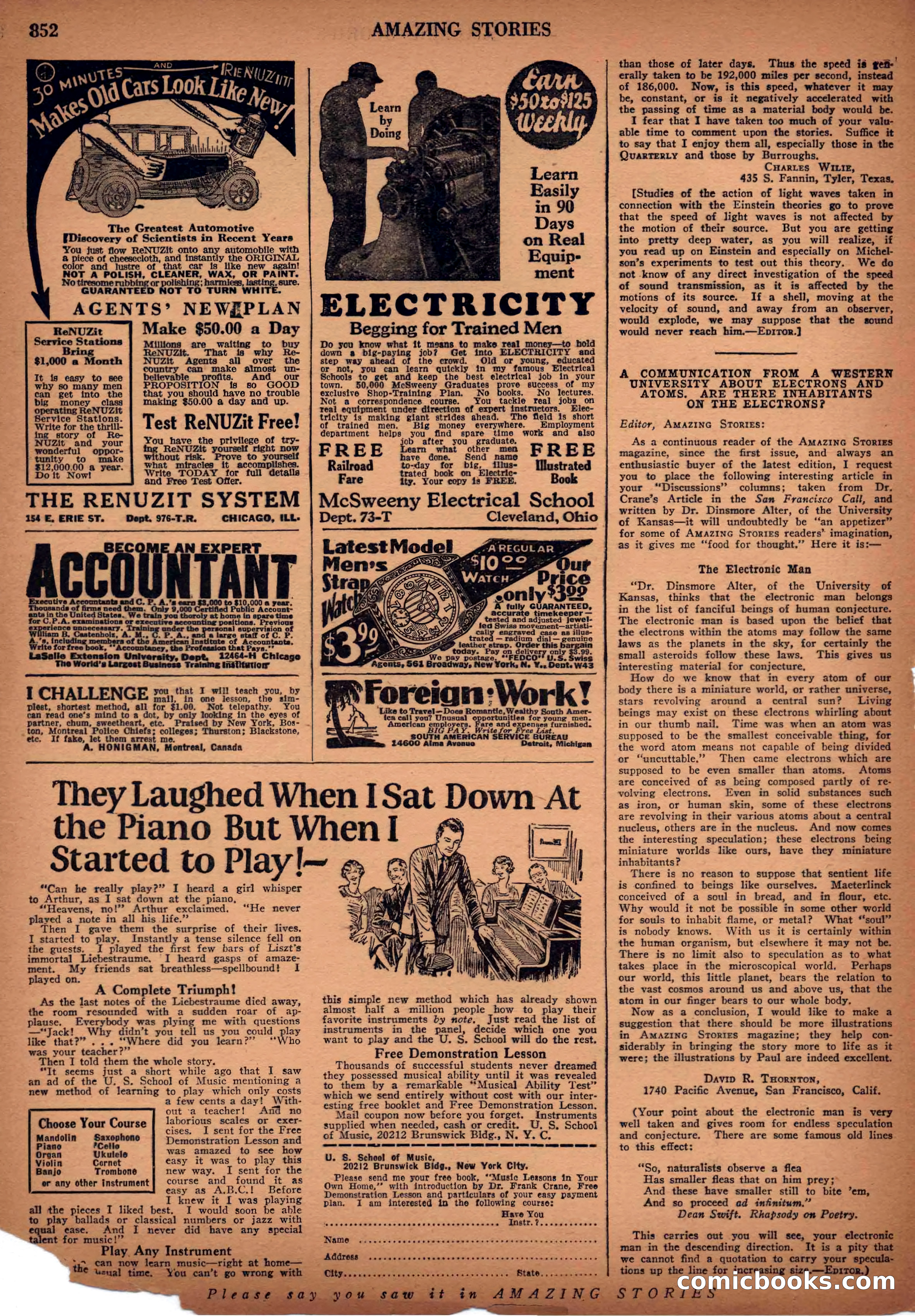 Amazing Stories, Vol. 3, No. 9 — page 87 of 99