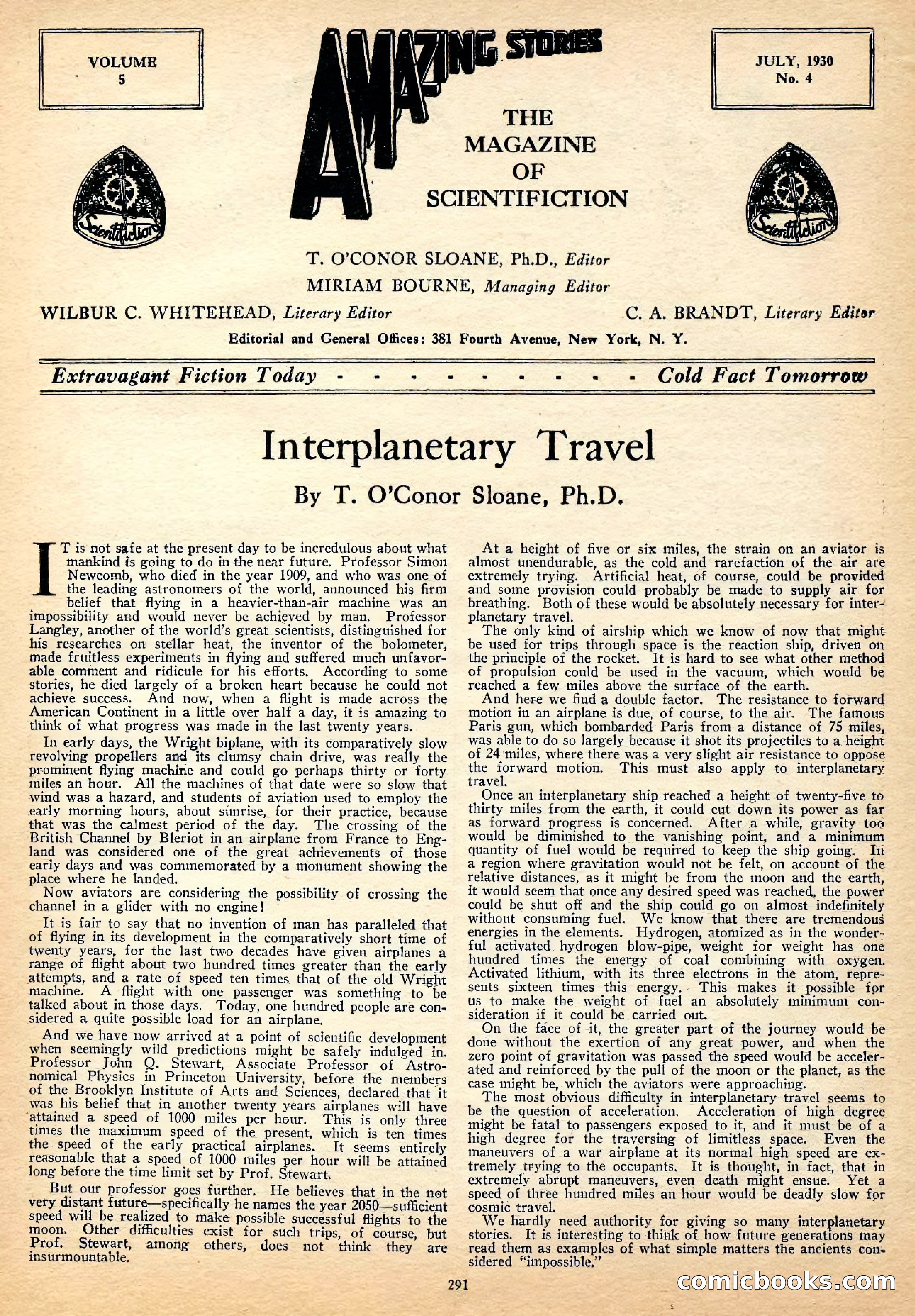 Amazing Stories, July 1930 — page 4 of 99