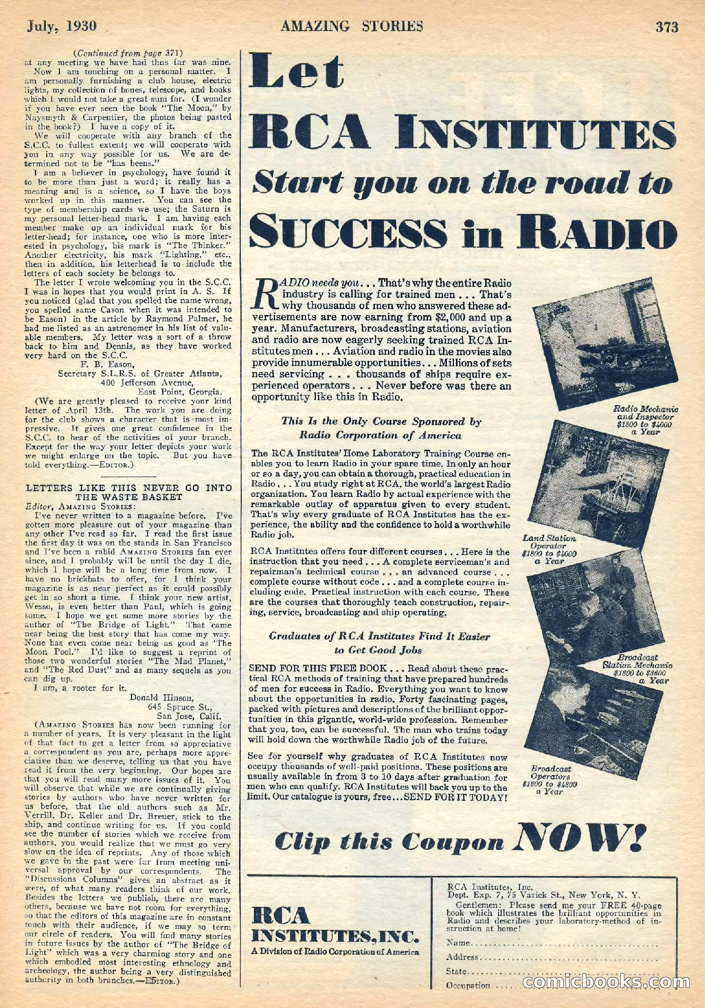 Amazing Stories, July 1930 — page 86 of 99
