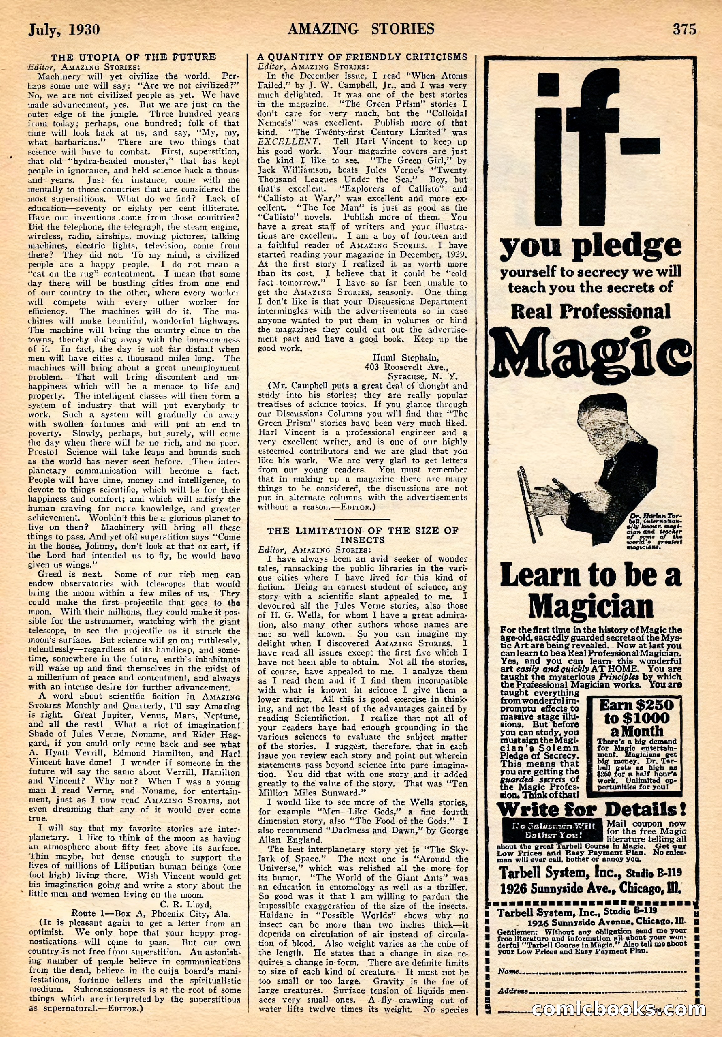Amazing Stories, July 1930 — page 88 of 99