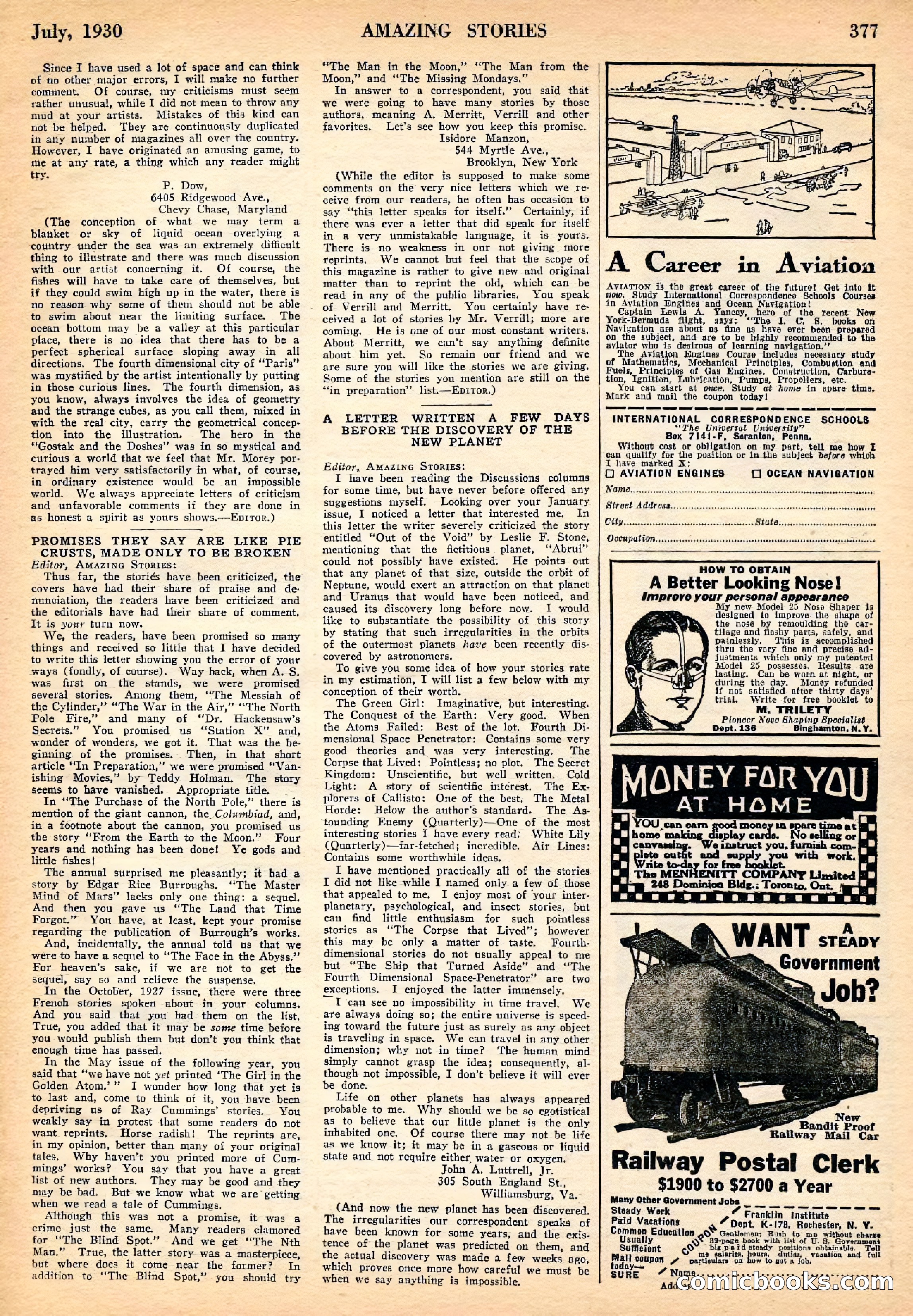 Amazing Stories, July 1930 — page 90 of 99