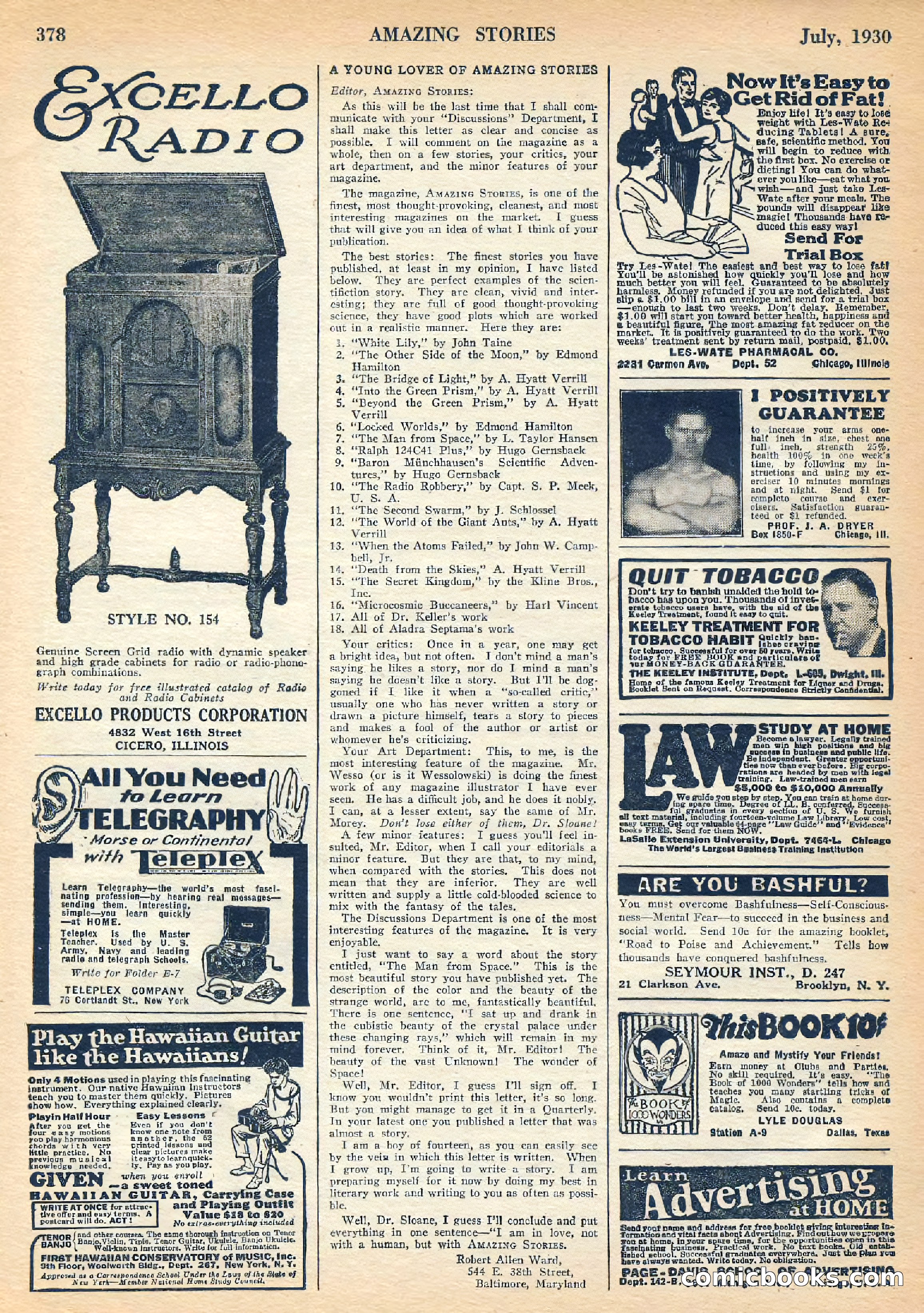Amazing Stories, July 1930 — page 91 of 99