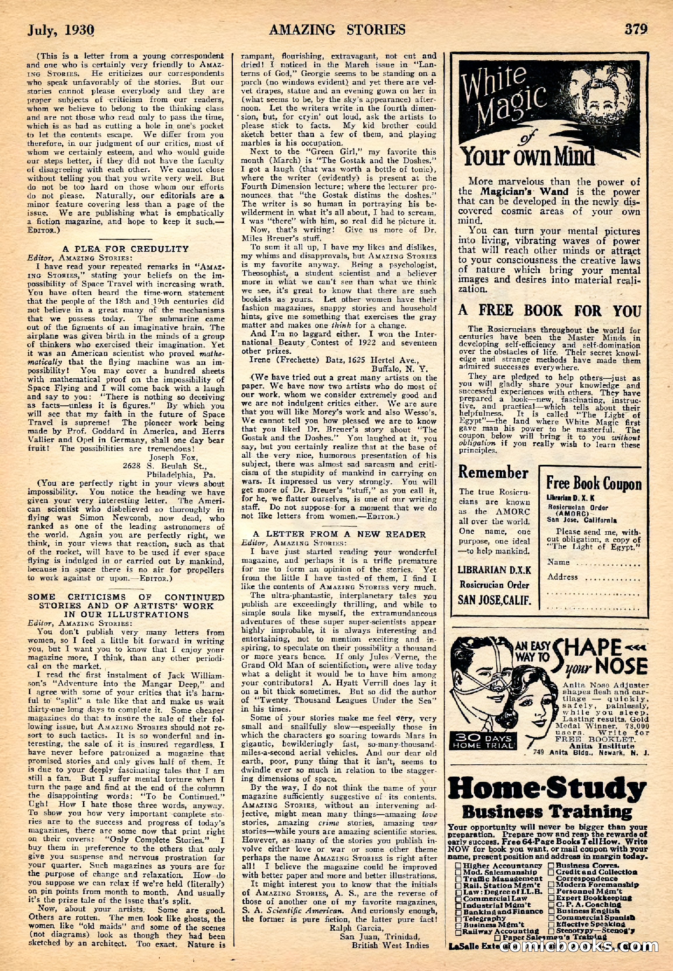 Amazing Stories, July 1930 — page 92 of 99