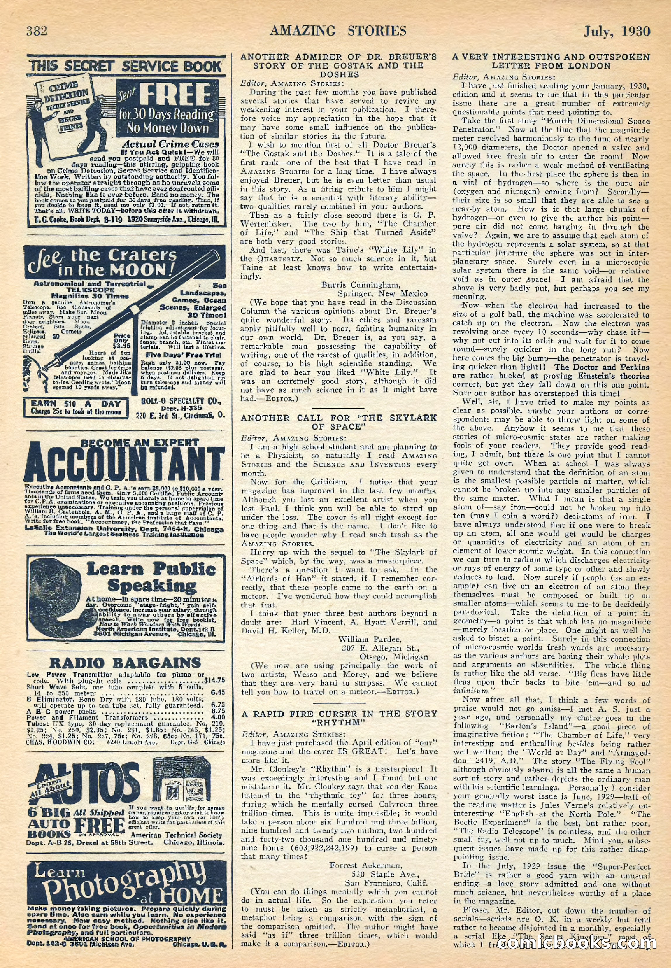 Amazing Stories, July 1930 — page 95 of 99