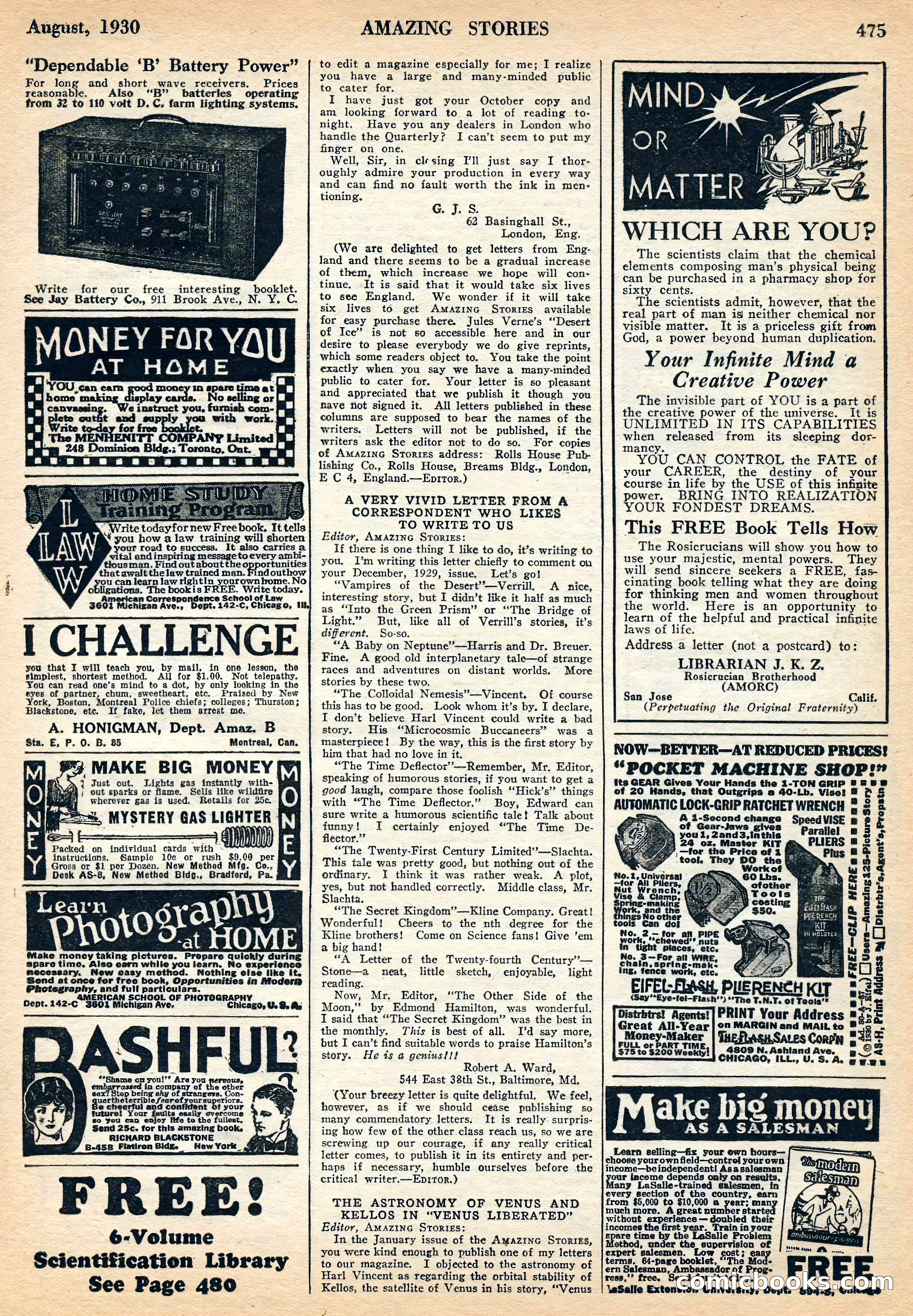 Amazing Stories, August 1930 — page 92 of 99