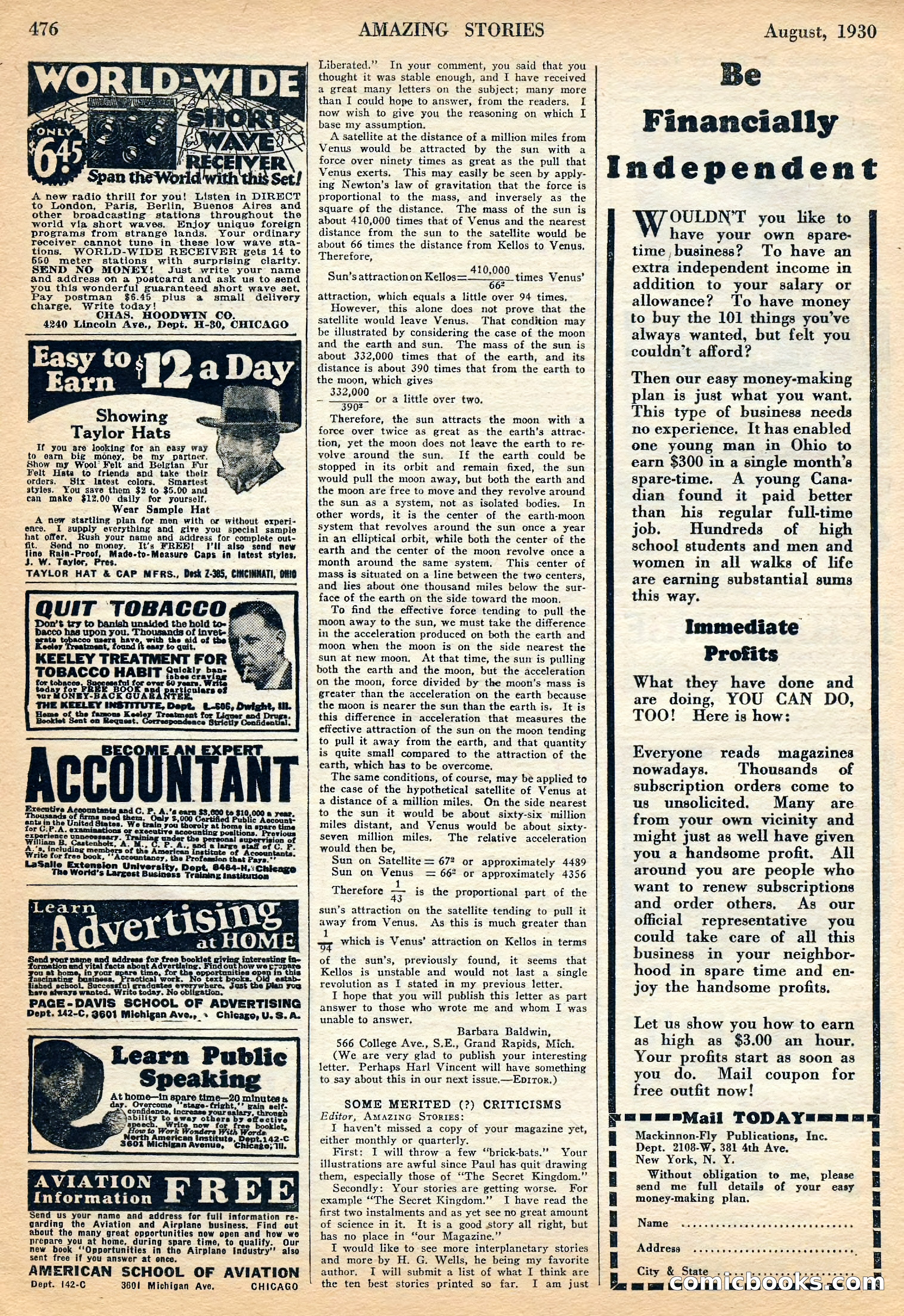 Amazing Stories, August 1930 — page 93 of 99